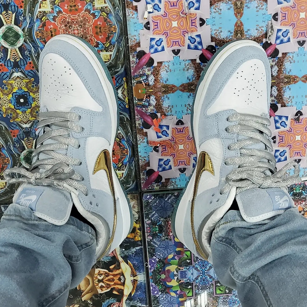 Nike x Travis Scott SB Dunk Low, Nike x Carpet Company SB Dunk High PRM QS Royal Pulse 착용 스타일 - 5