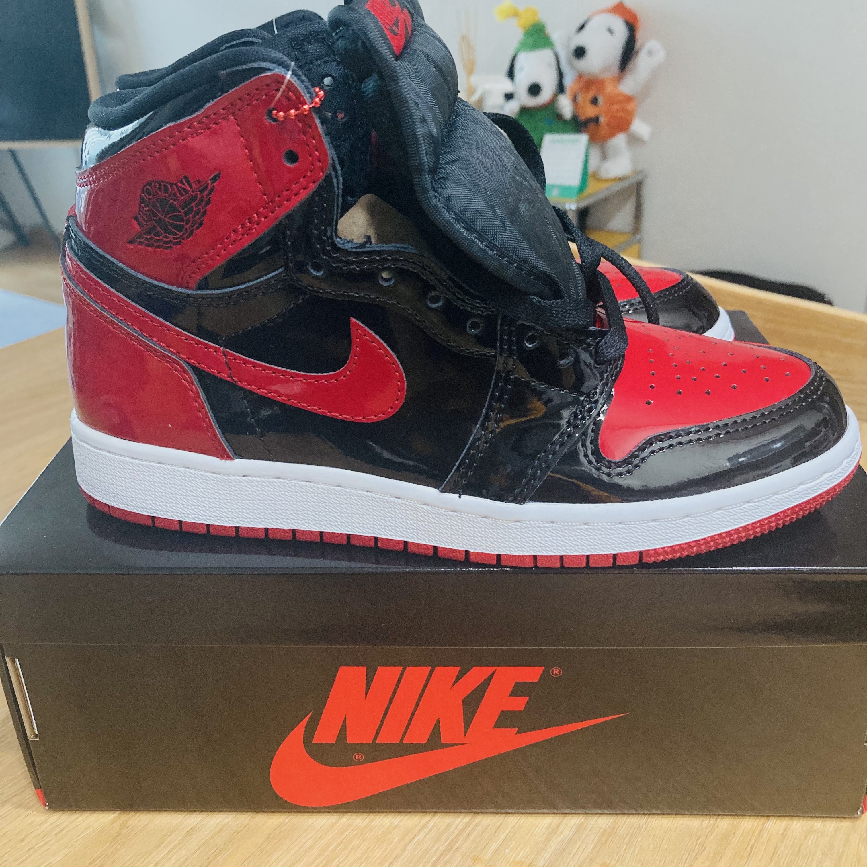 (GS) Jordan 1 Retro High OG Patent Bred 착용 스타일