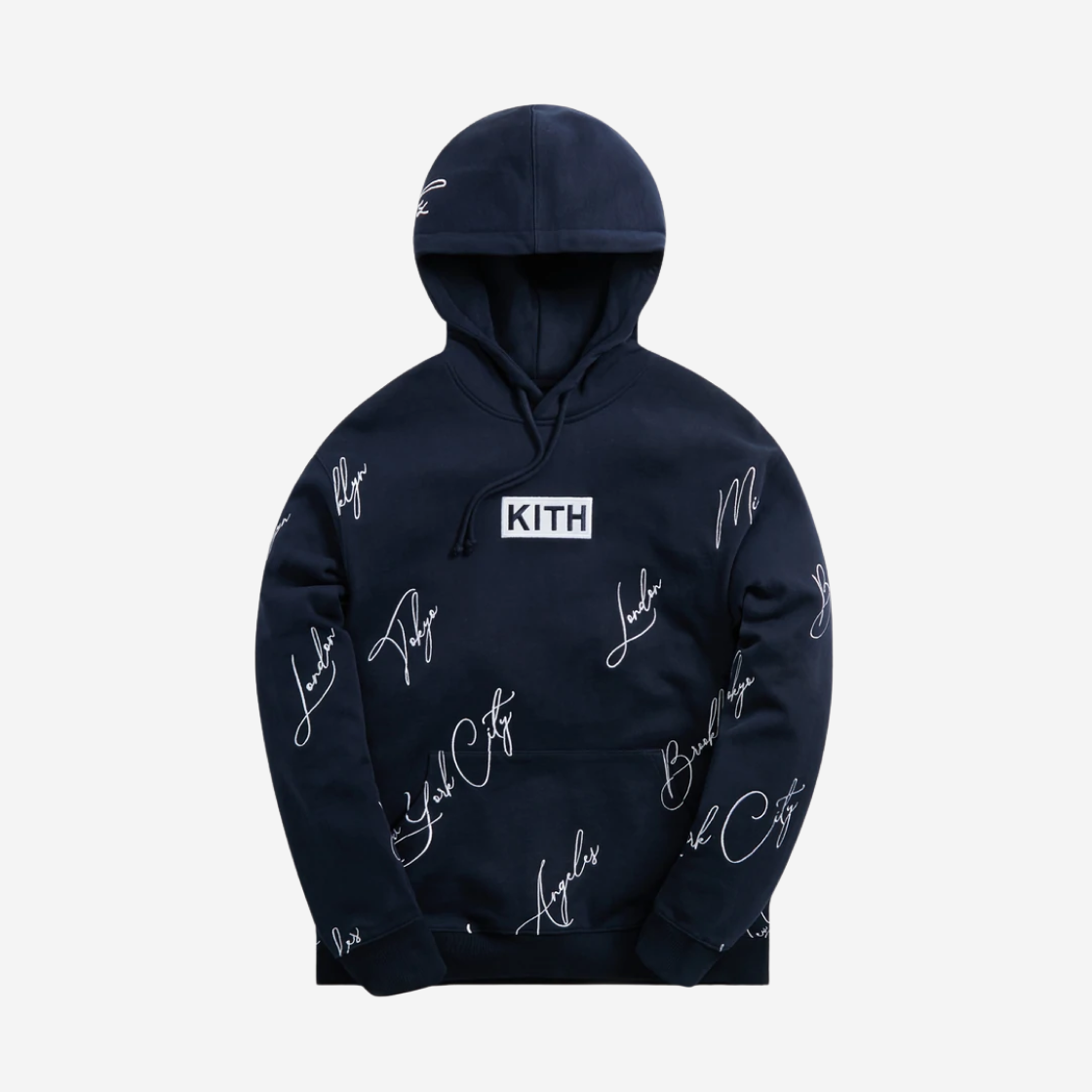 Kith City Script Hoodie Nocturnal 상세 이미지 1