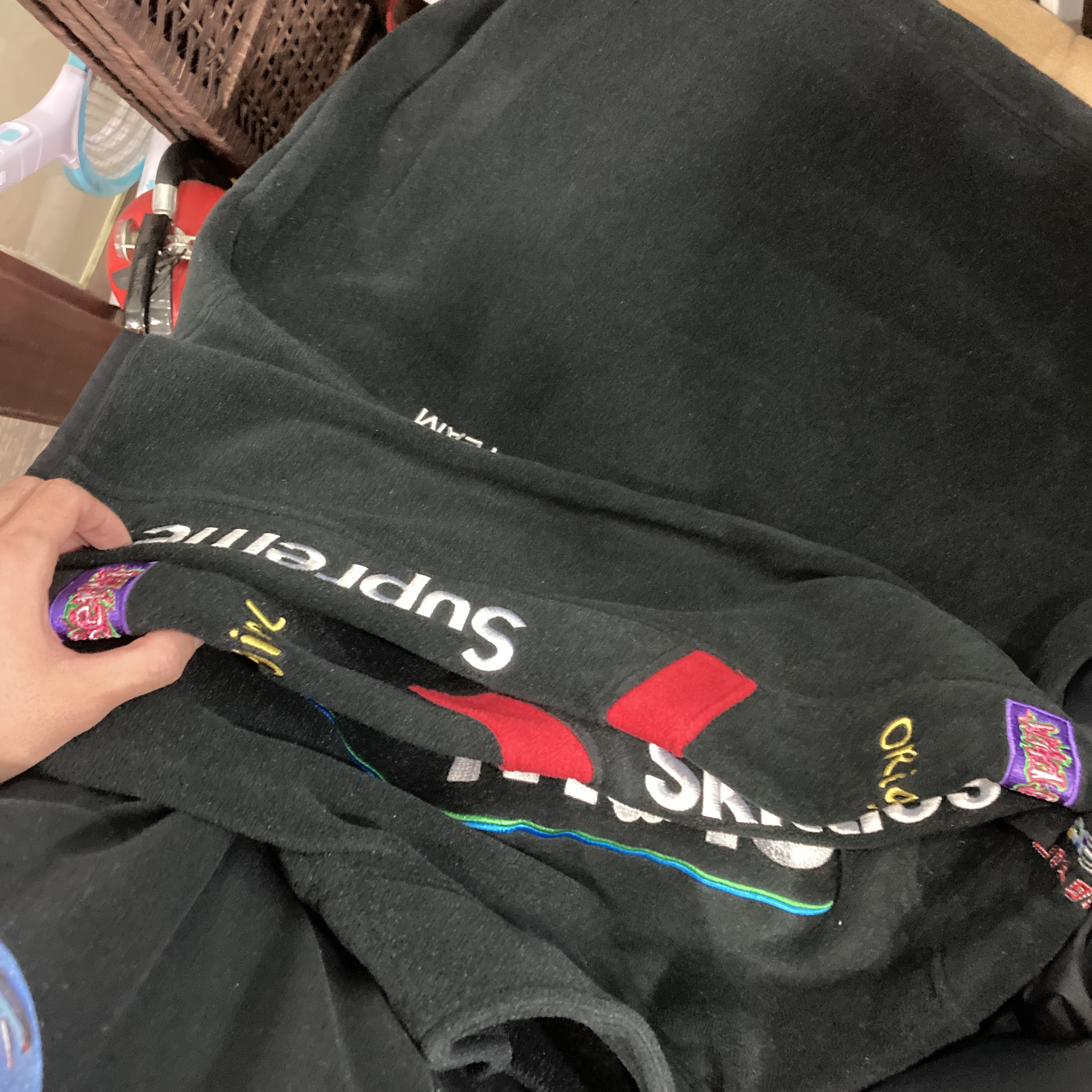 Supreme x Skittles Polartec Jacket Black - 21FW 착용 스타일 - 2