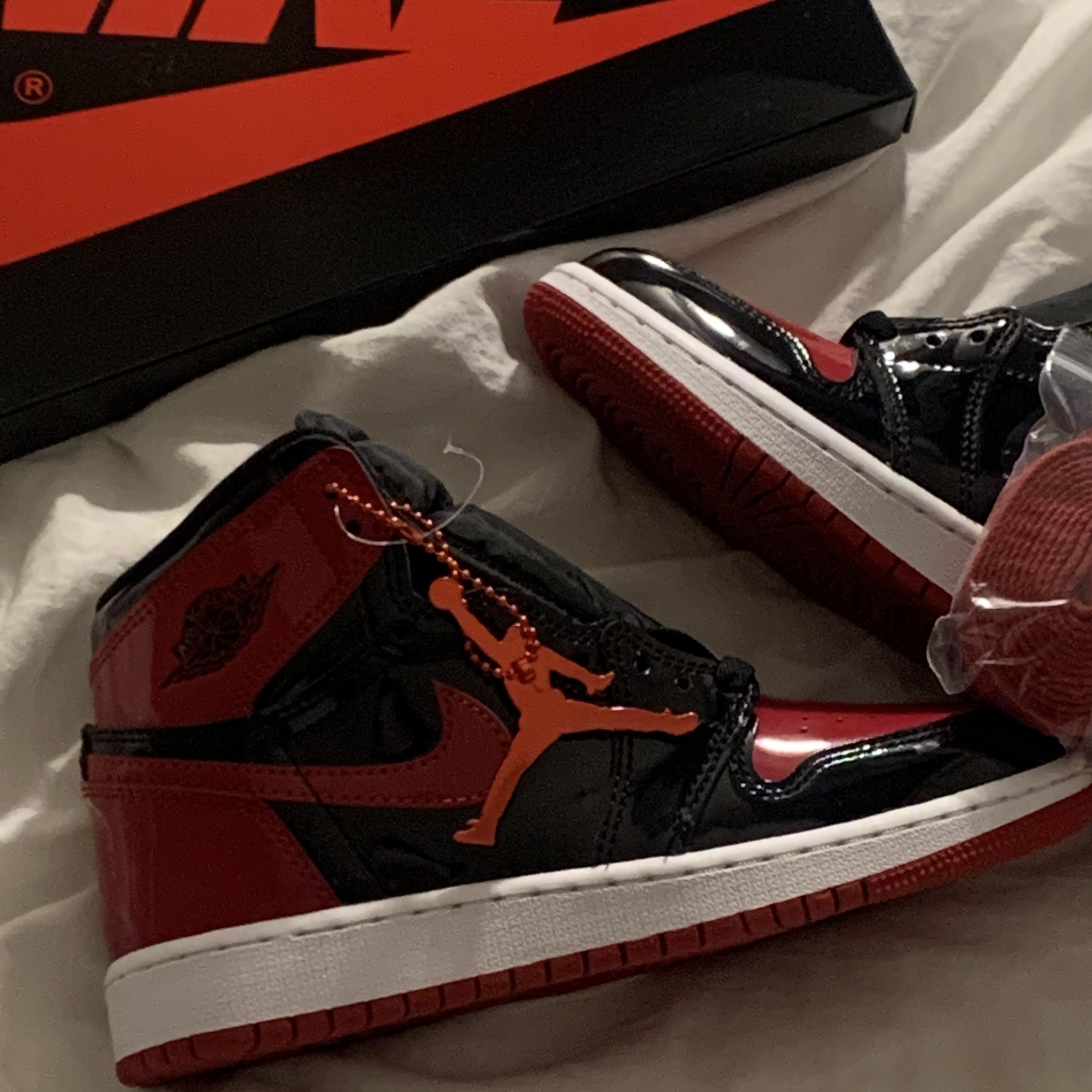 (GS) Jordan 1 Retro High OG Patent Bred 착용 스타일