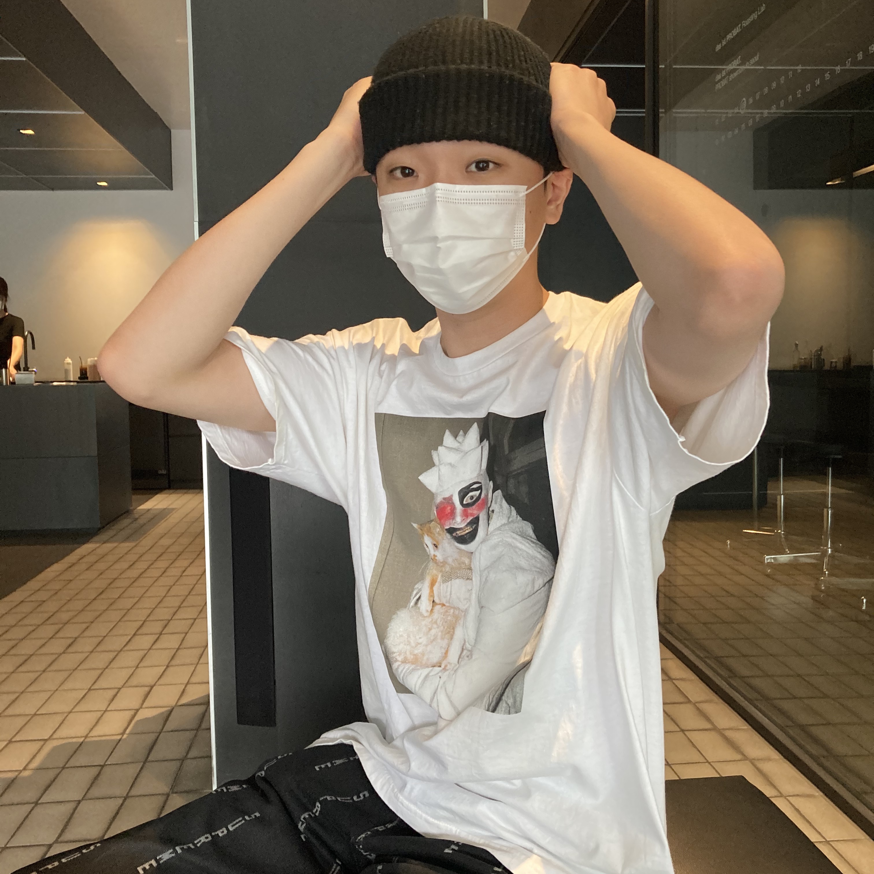 Supreme Pharoah Sanders T-Shirt White - 20FW 착용 스타일