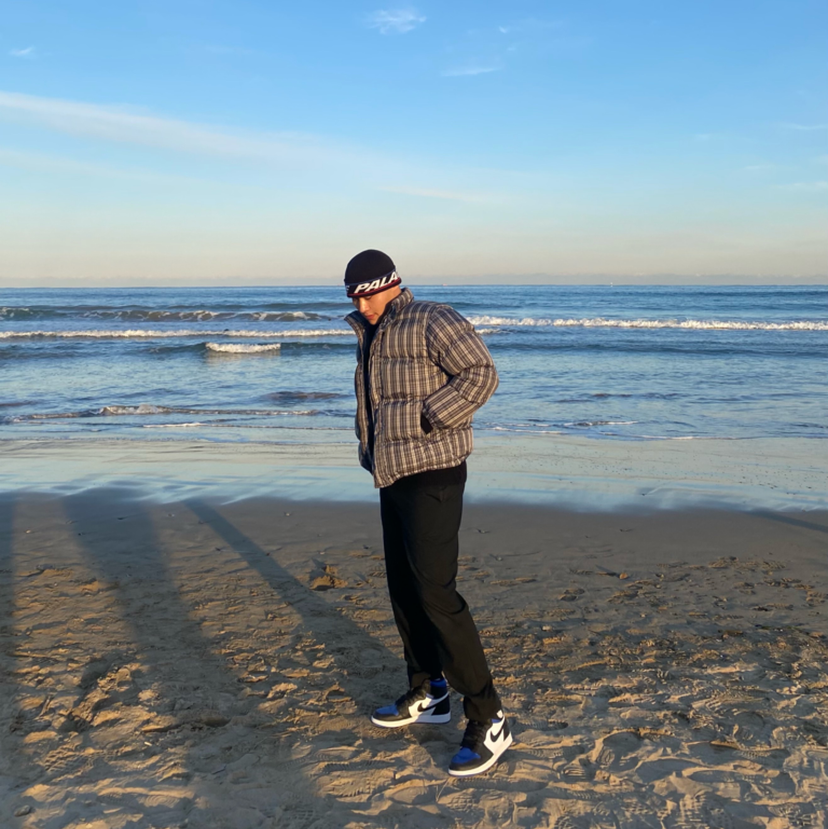 Palace S-Line Beanie Black - 20FW, Jordan 1 Retro High OG Royal Toe 착용 스타일