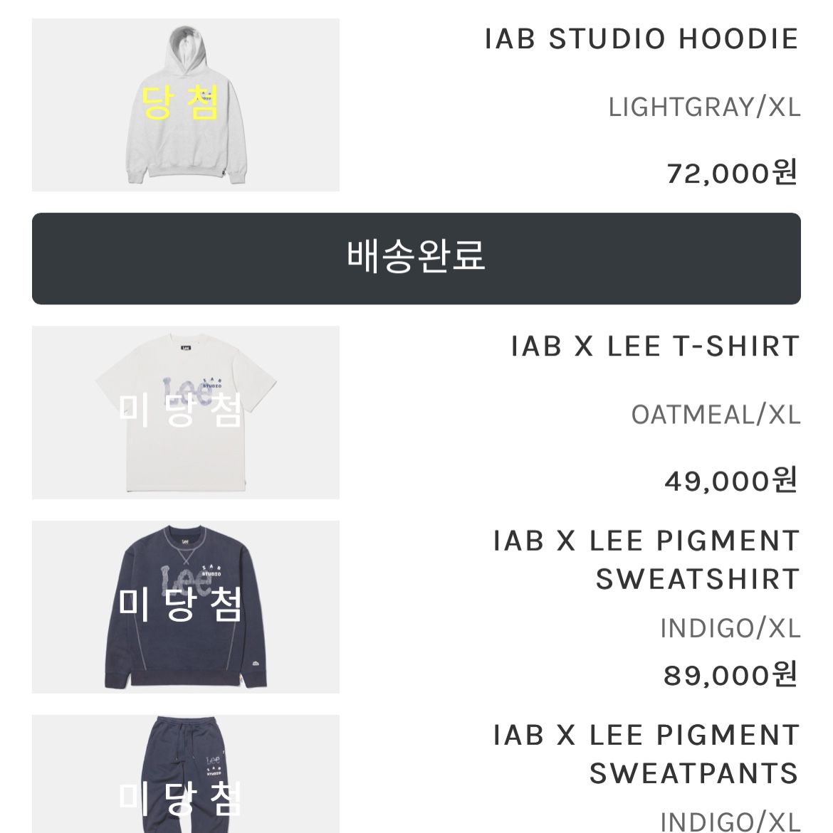 IAB Studio Hoodie Light Gray 착용 스타일 - 1