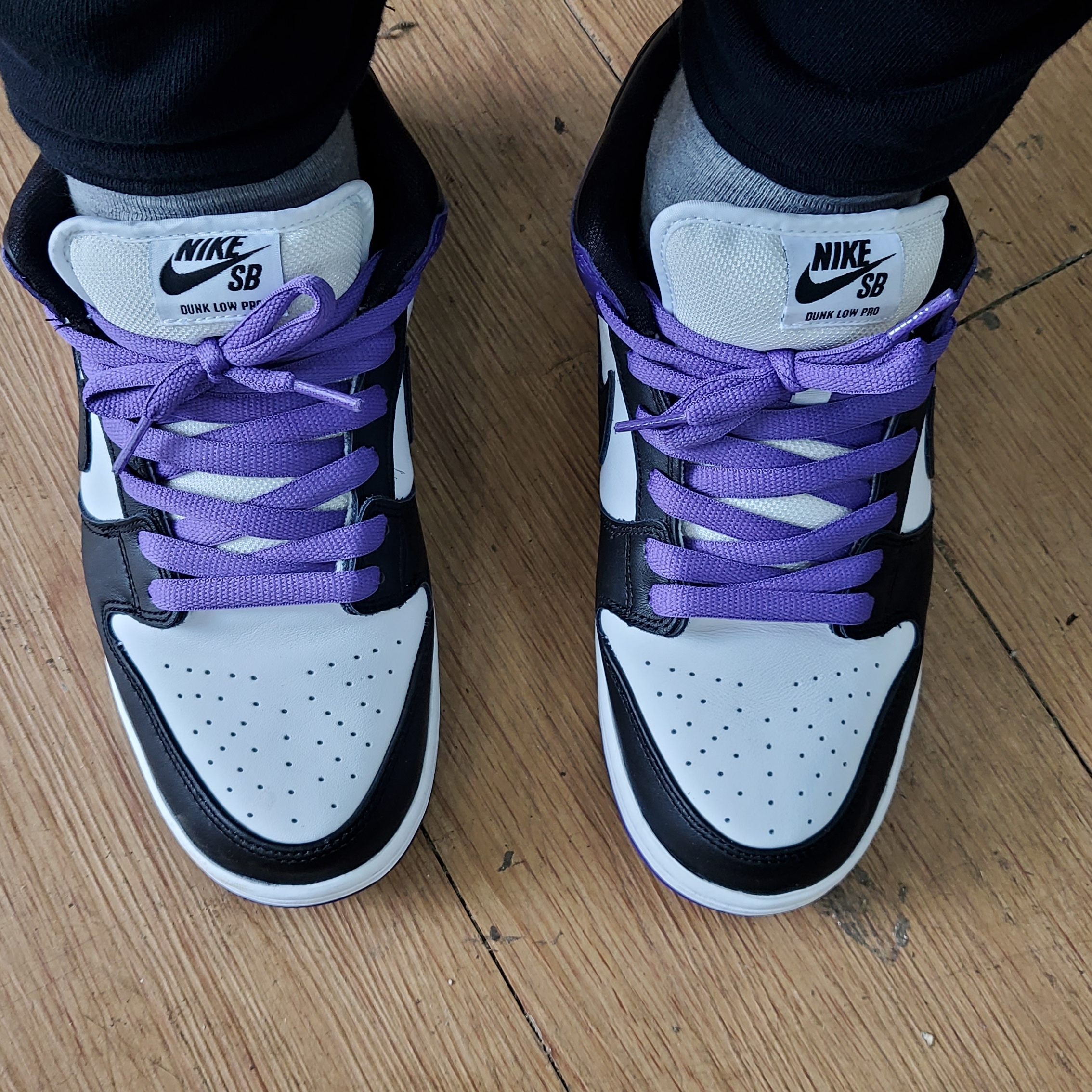 Jordan 4 x Union Retro Guava Ice, Nike SB Dunk Low Pro Court Purple 착용 스타일 - 2