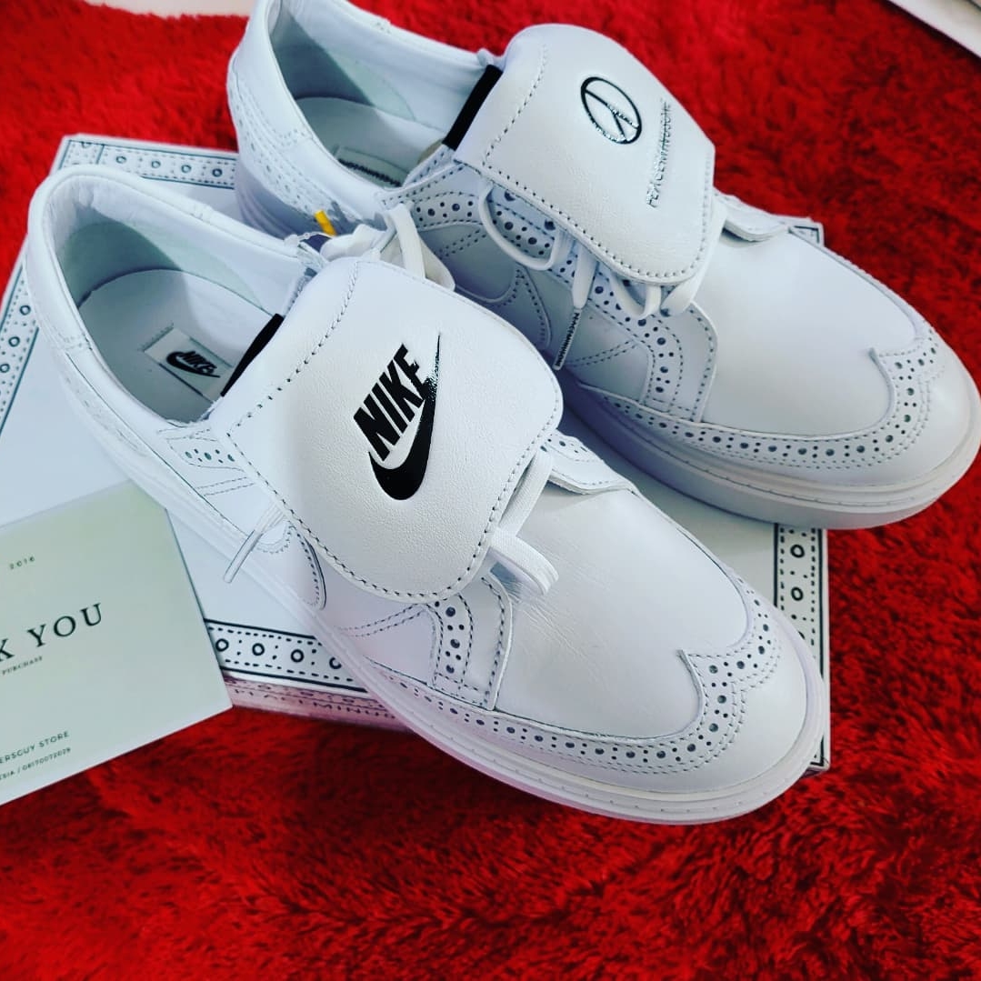 Nike x Peaceminusone Kwondo1 White 착용 스타일 - 3