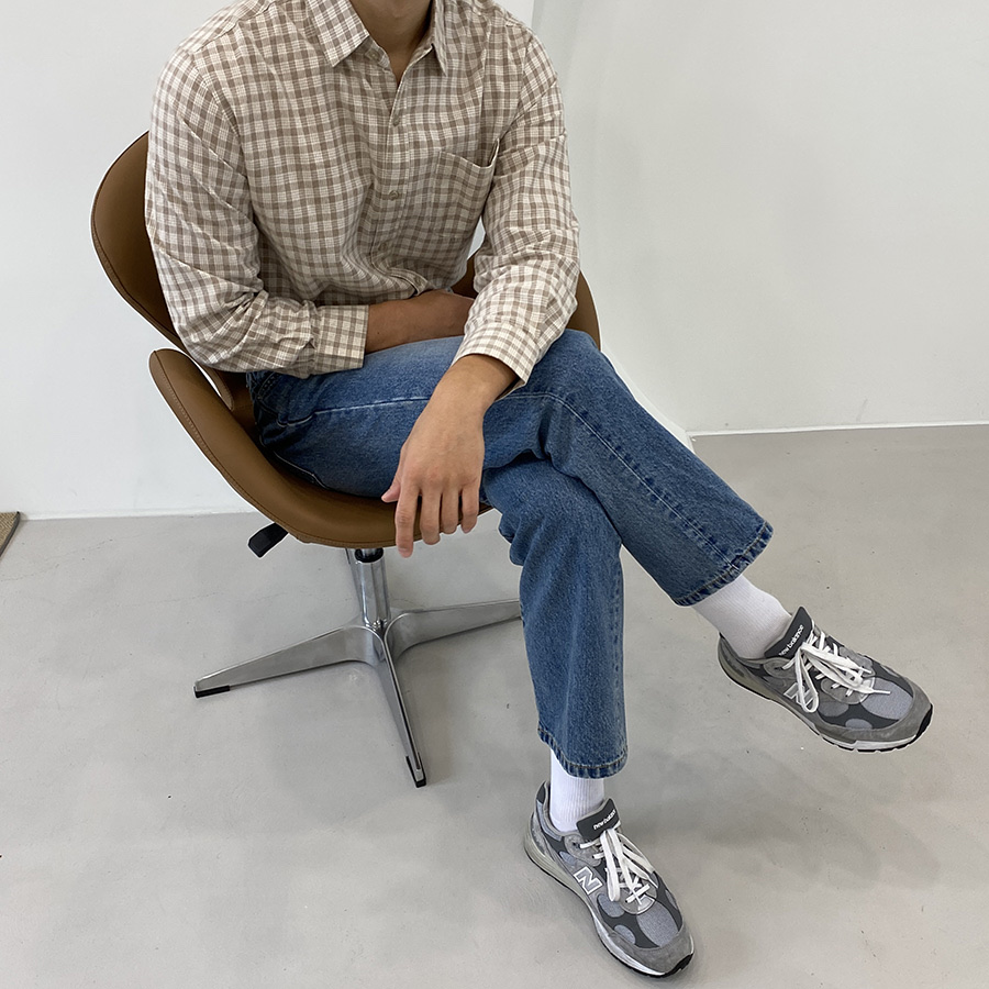 New Balance 992 Made in USA Grey - D Standard 착용 스타일