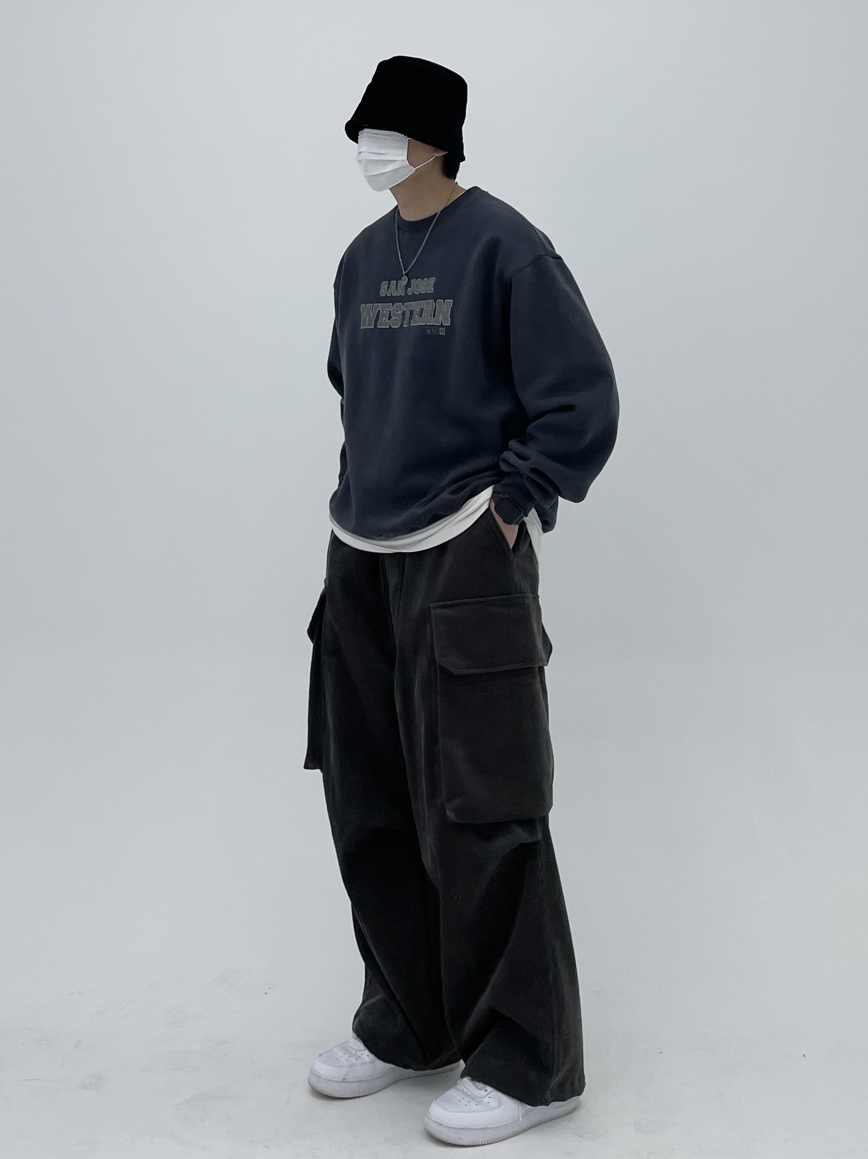 Nike Air Force 1 '07 Low White 착용 스타일