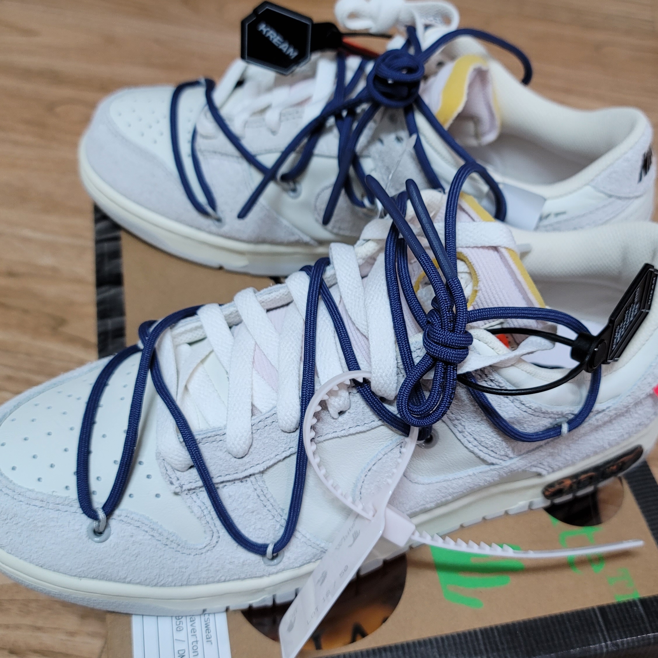 Nike x Off-White Dunk Low The 50 - Lot 18 착용 스타일 - 2