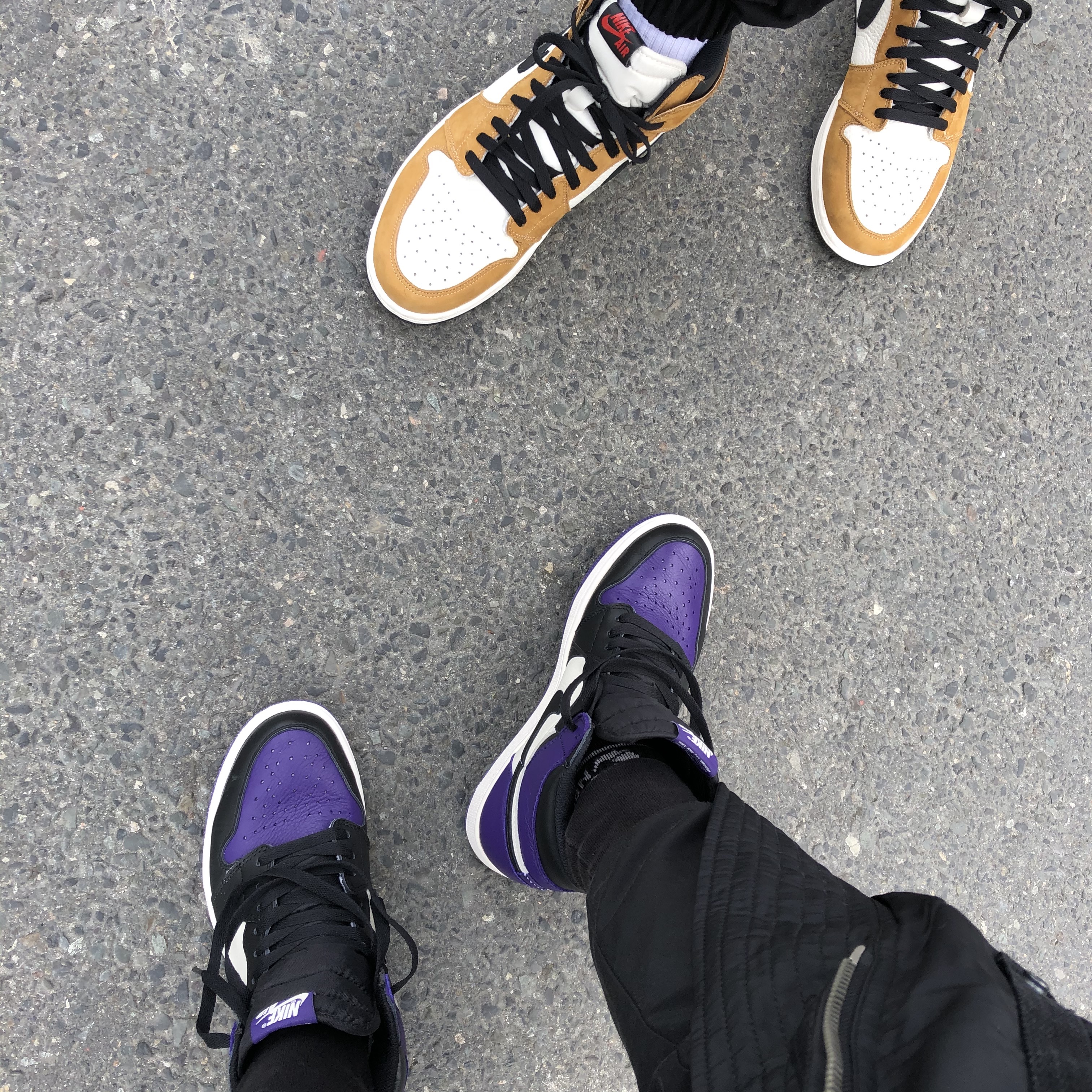 Jordan 1 Retro High Court Purple, Jordan 1 Retro High Rookie of the Year 착용 스타일 - 2