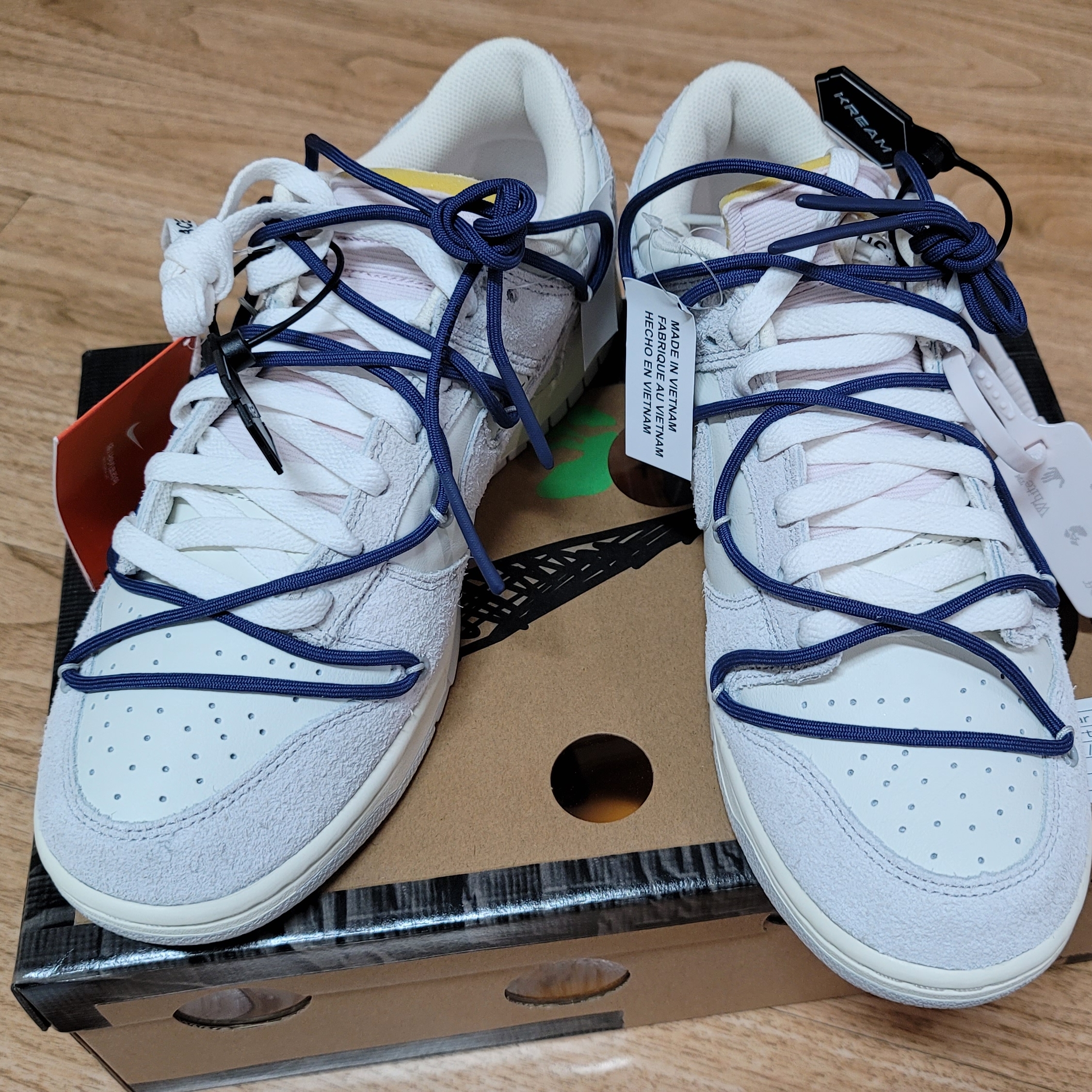 Nike x Off-White Dunk Low The 50 - Lot 18 착용 스타일 - 1