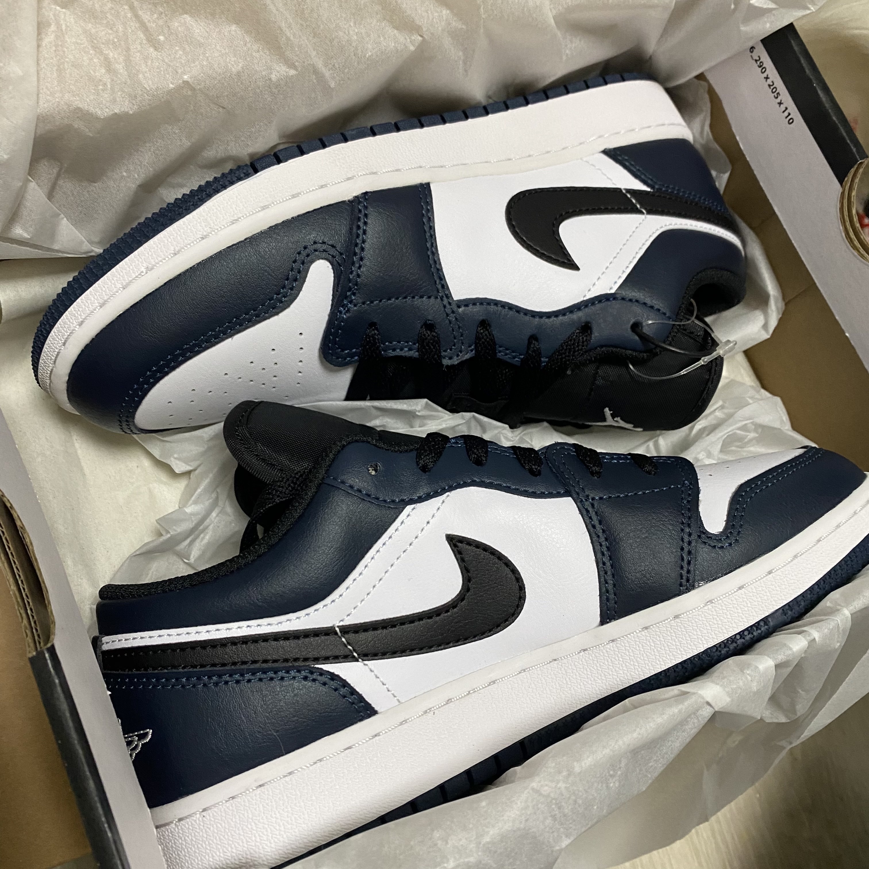 (GS) Jordan 1 Low Armory Navy 착용 스타일 - 1