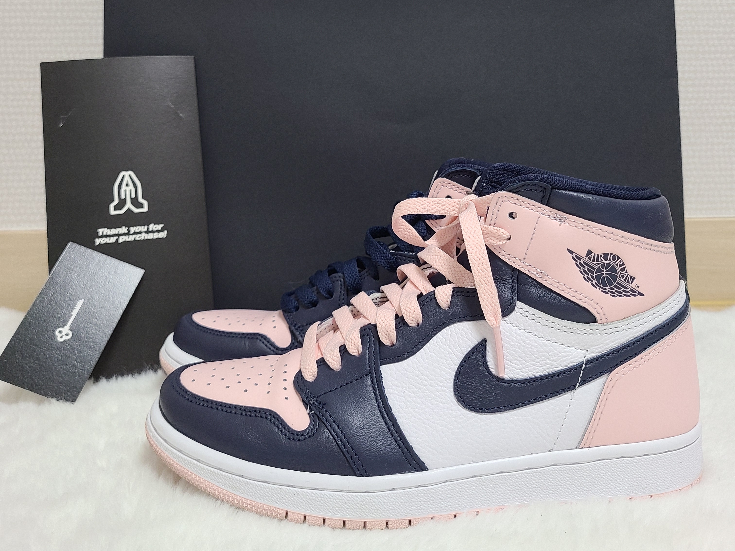 (W) Jordan 1 Retro High OG Atmosphere 착용 스타일 - 1