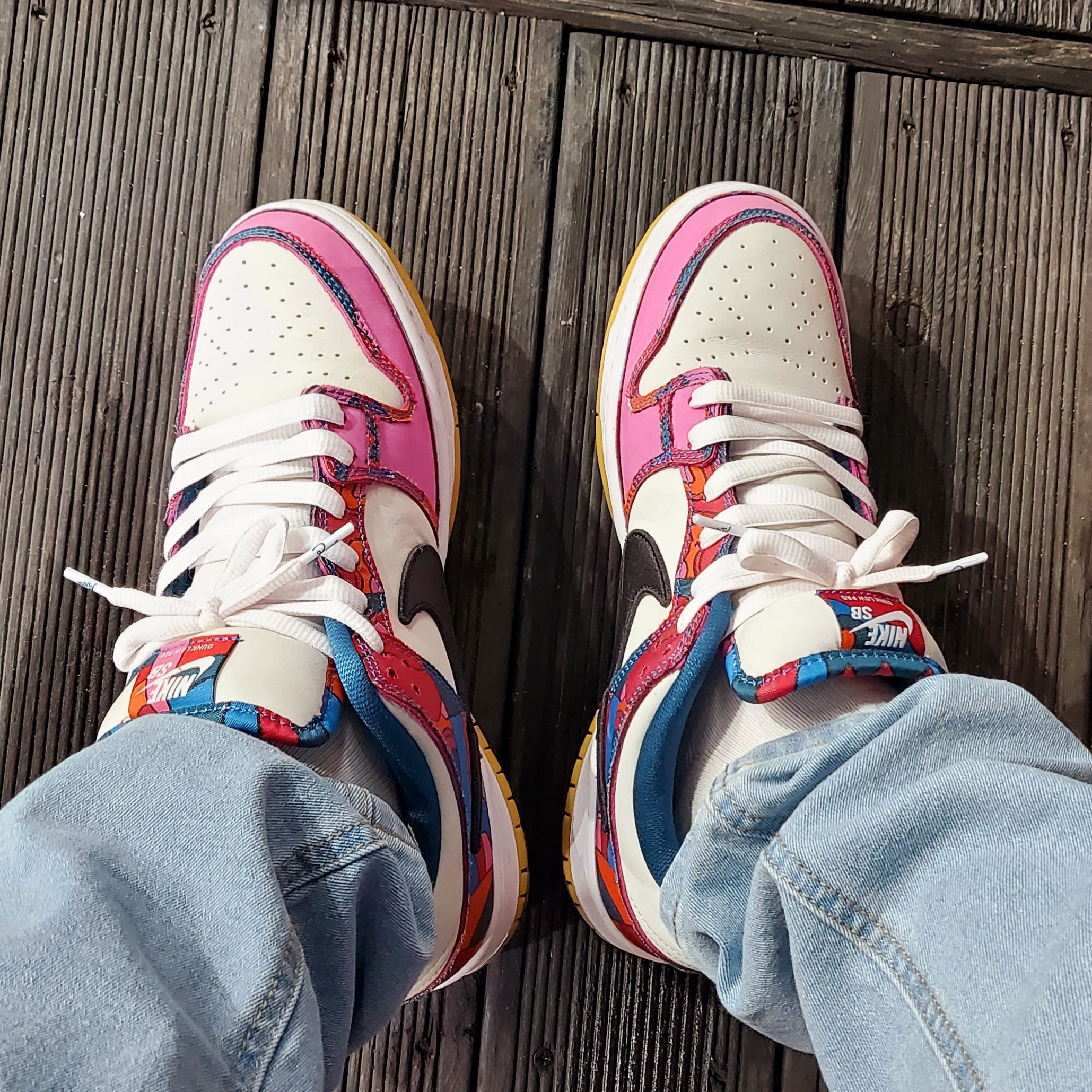 Jordan 4 x Union Retro Guava Ice, Nike SB Dunk Low Pro Court Purple 착용 스타일 - 4