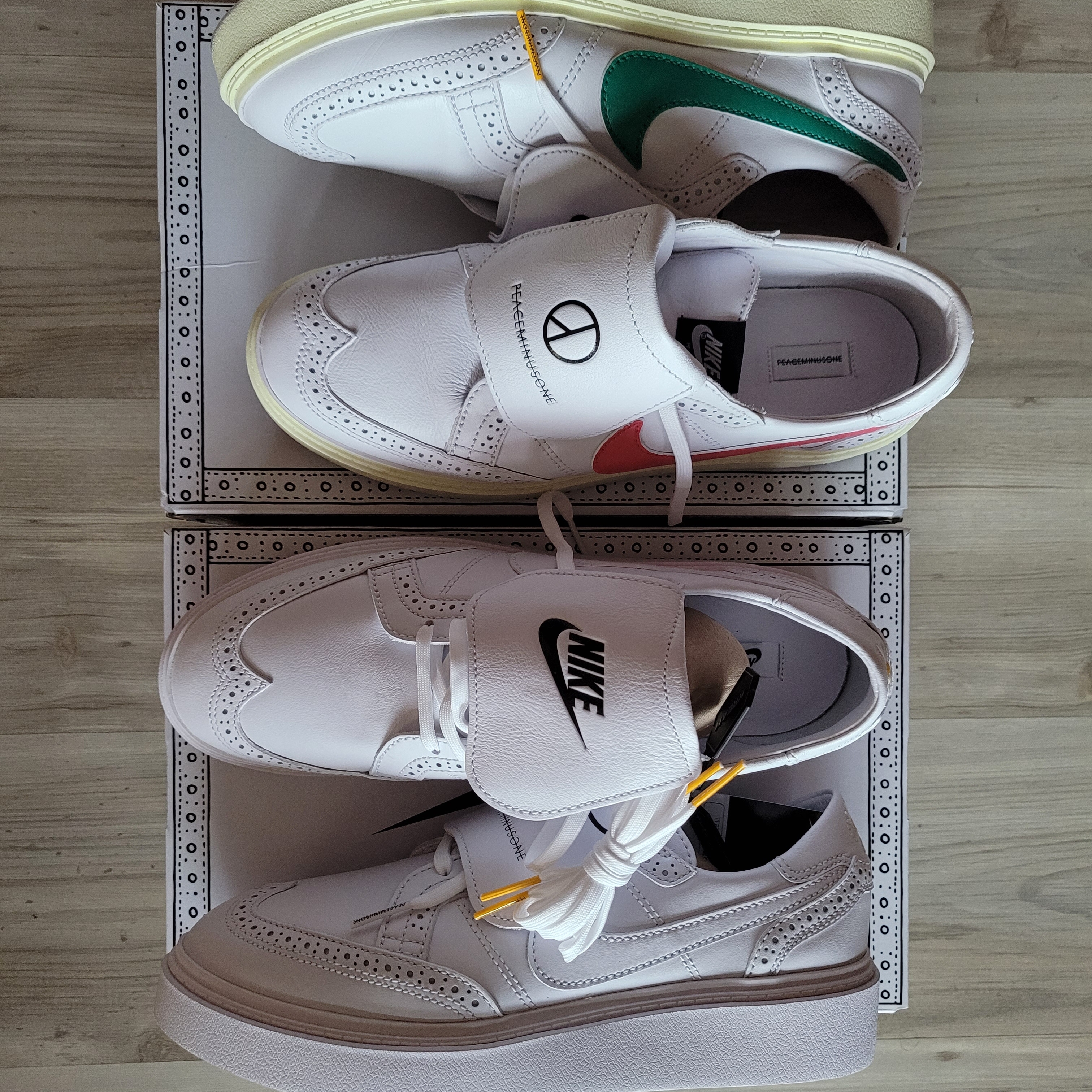 Nike x Peaceminusone Kwondo1 White 착용 스타일