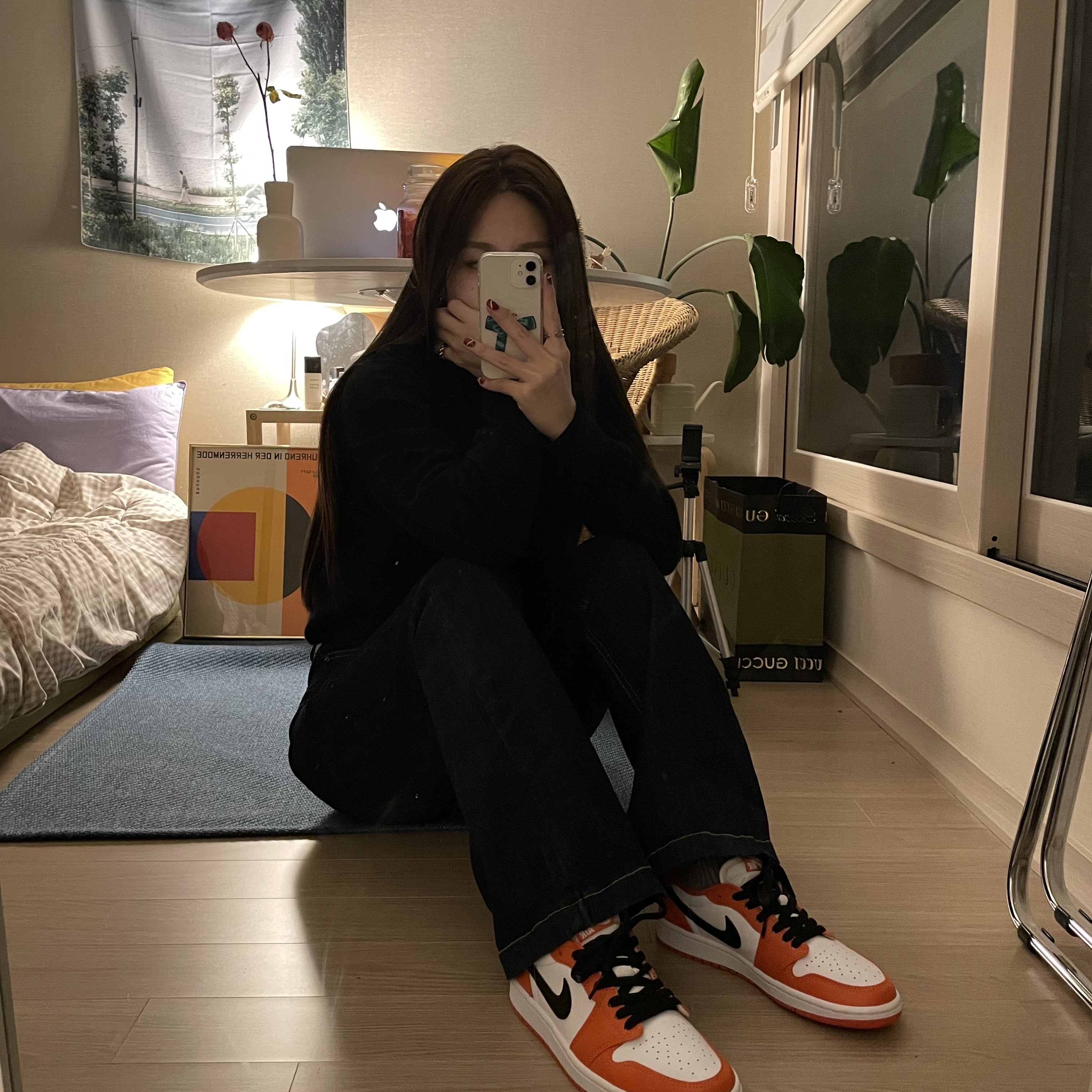 (W) Jordan 1 Low OG Starfish 착용 스타일 - 2