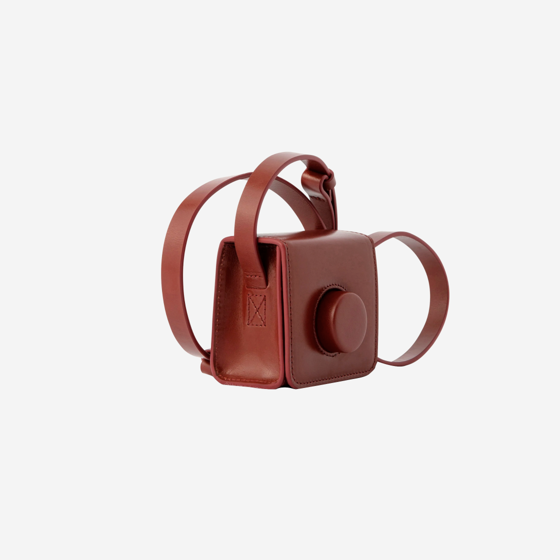 Lemaire Mini Camera Bag Vegetable-Tanned Leather Brandy Brown 상세 이미지 2