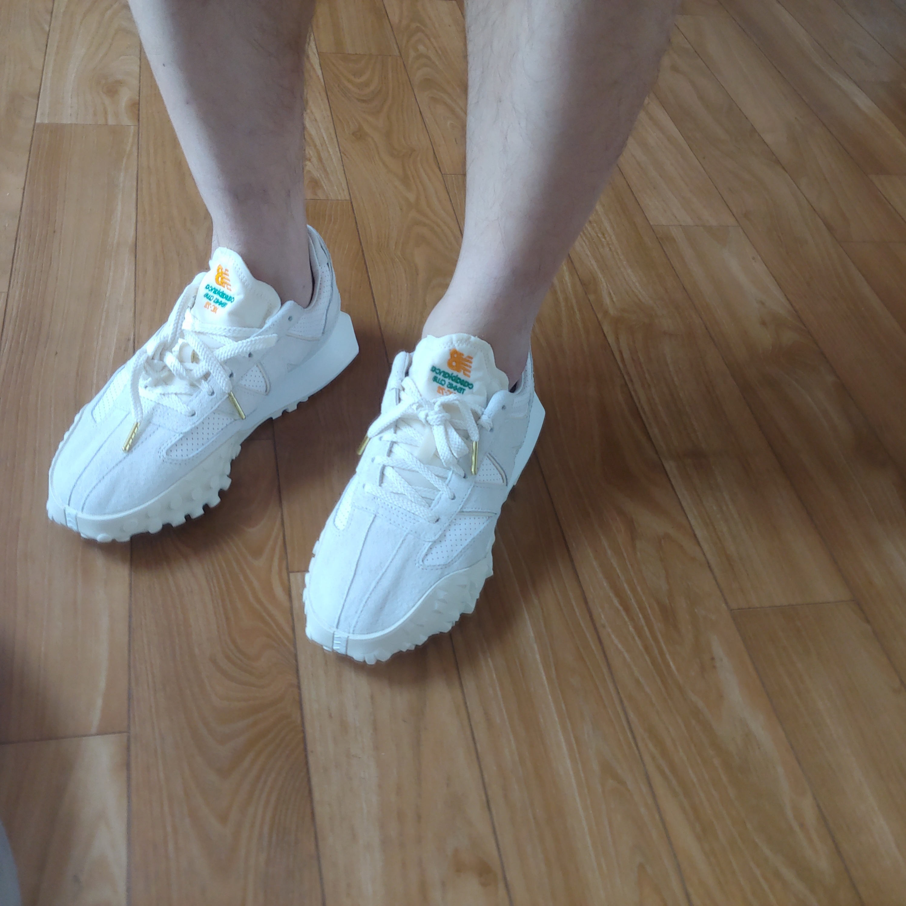 New Balance x Casablanca XC-72 Marshmallow Brilliant White 착용 스타일 - 4