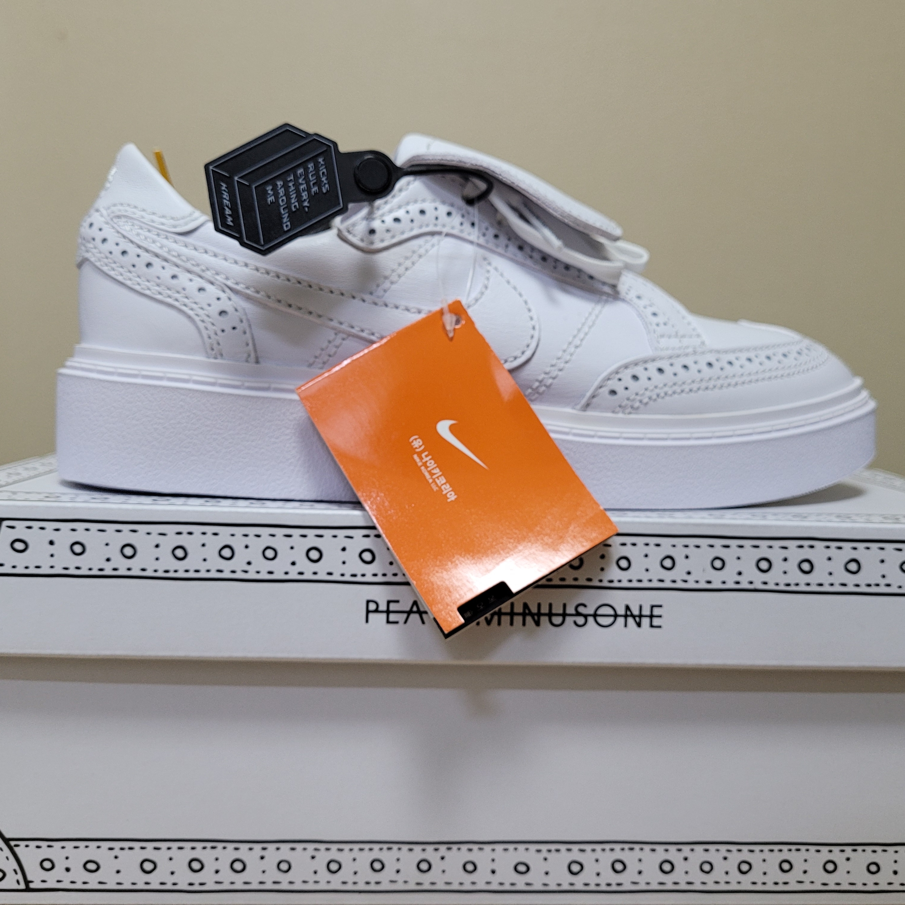 Nike x Peaceminusone Kwondo1 White 착용 스타일 - 1