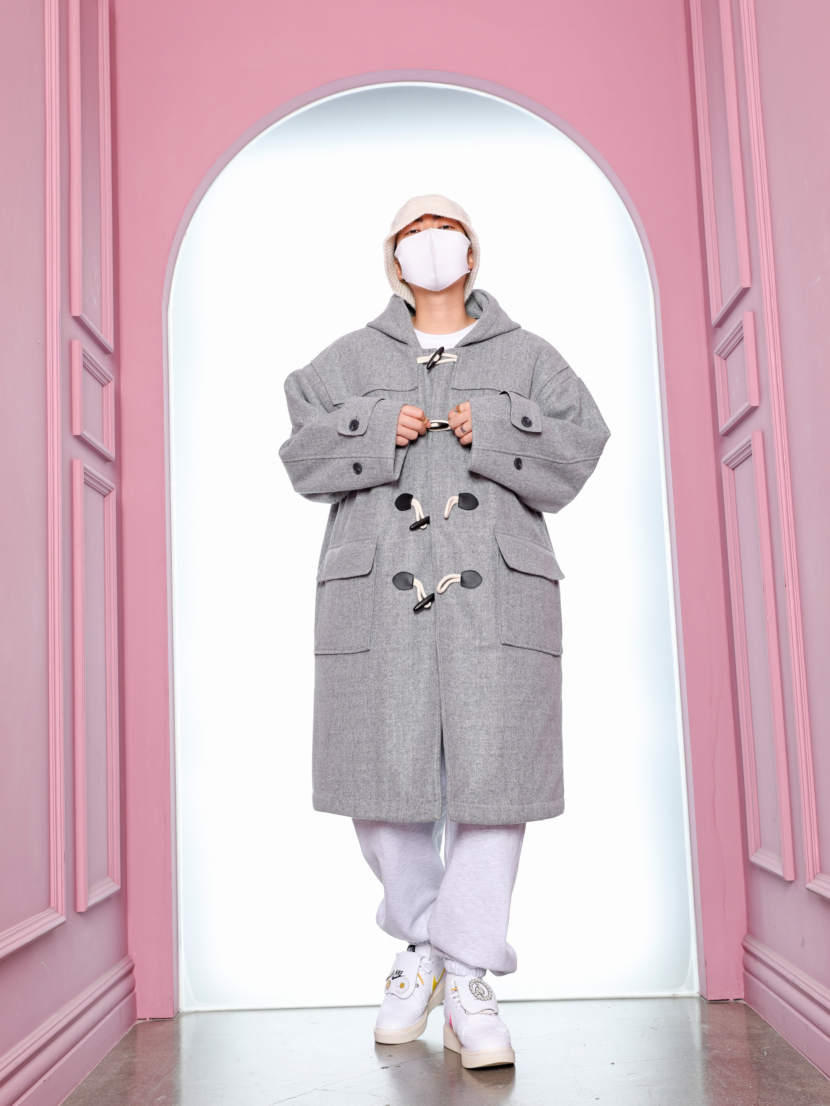 Nike x Peaceminusone Kwondo1 White 착용 스타일 - 1