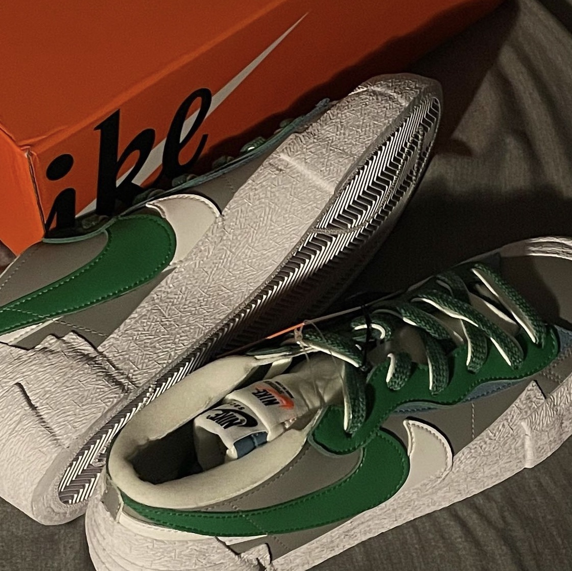 Nike x Sacai Blazer Low Classic Green 착용 스타일