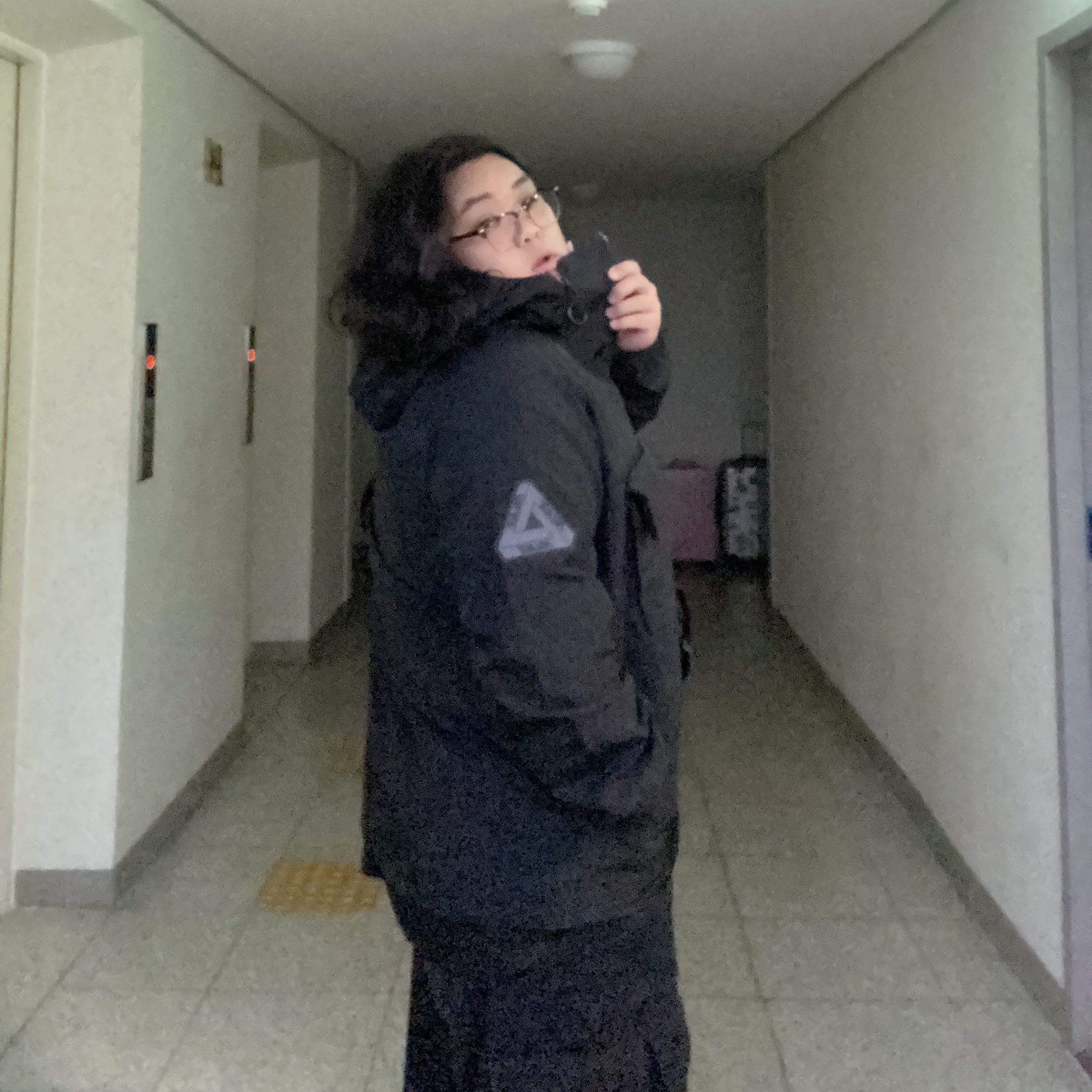 Palace Bag Jacket Black - 21FW 착용 스타일 - 2