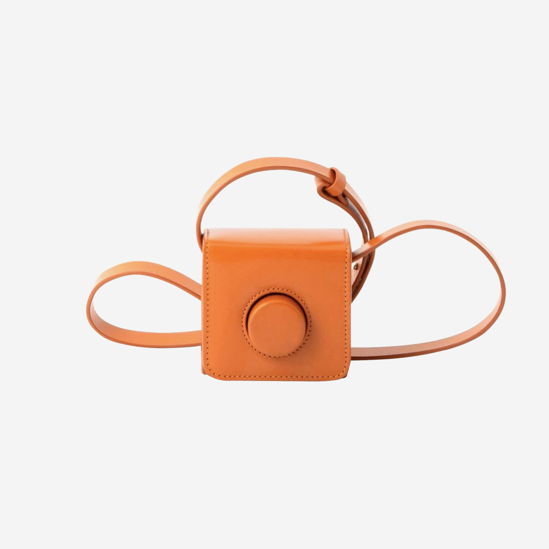 Lemaire Mini Camera Bag Vegetable-Tanned Leather Autumn Orange 상세 이미지 1