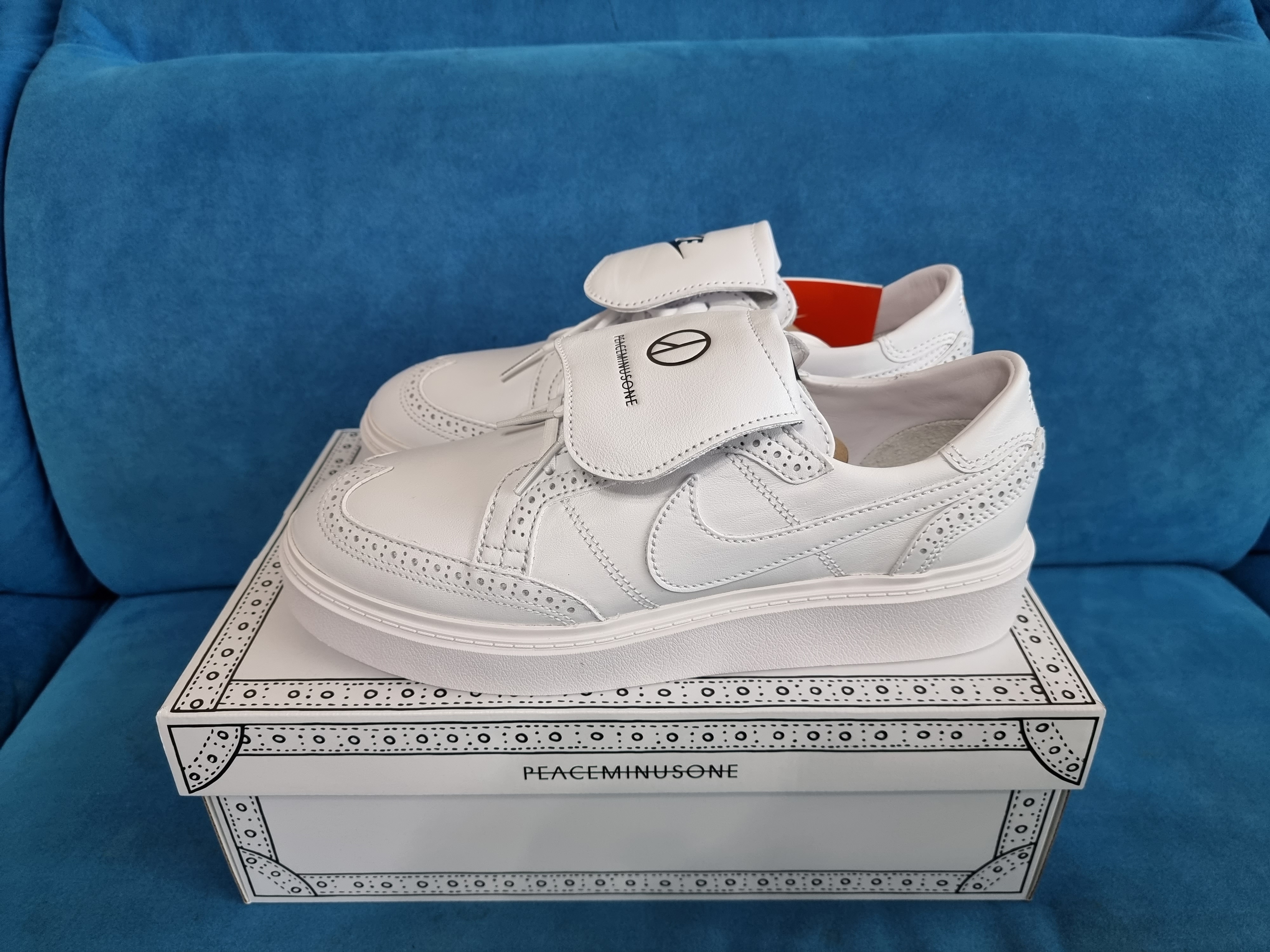 Nike x Peaceminusone Kwondo1 White 착용 스타일 - 1