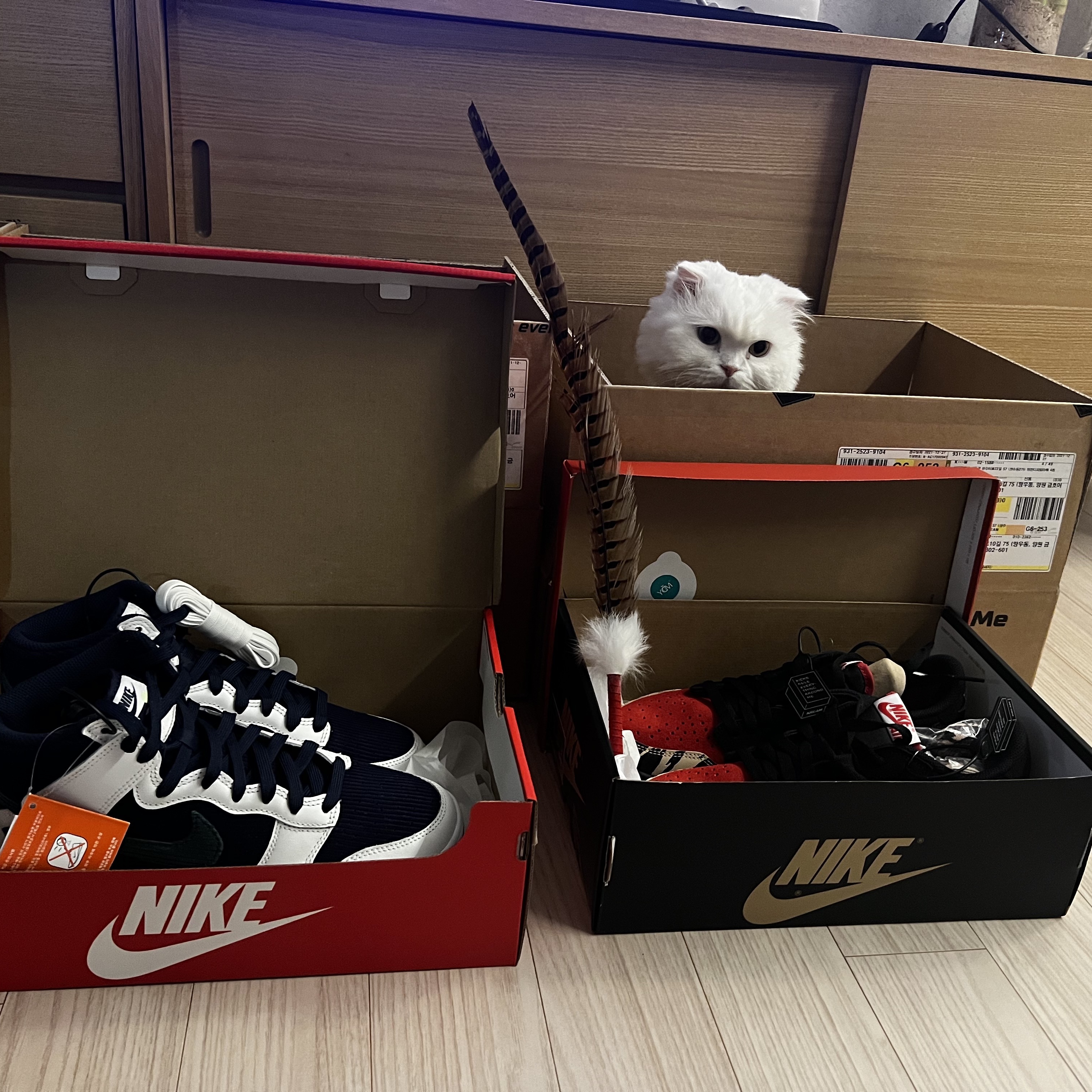 Jordan 1 x SoleFly Retro Low OG SP Black and Sport Red, Nike Dunk High Retro Championship Navy 착용 스타일 - 2