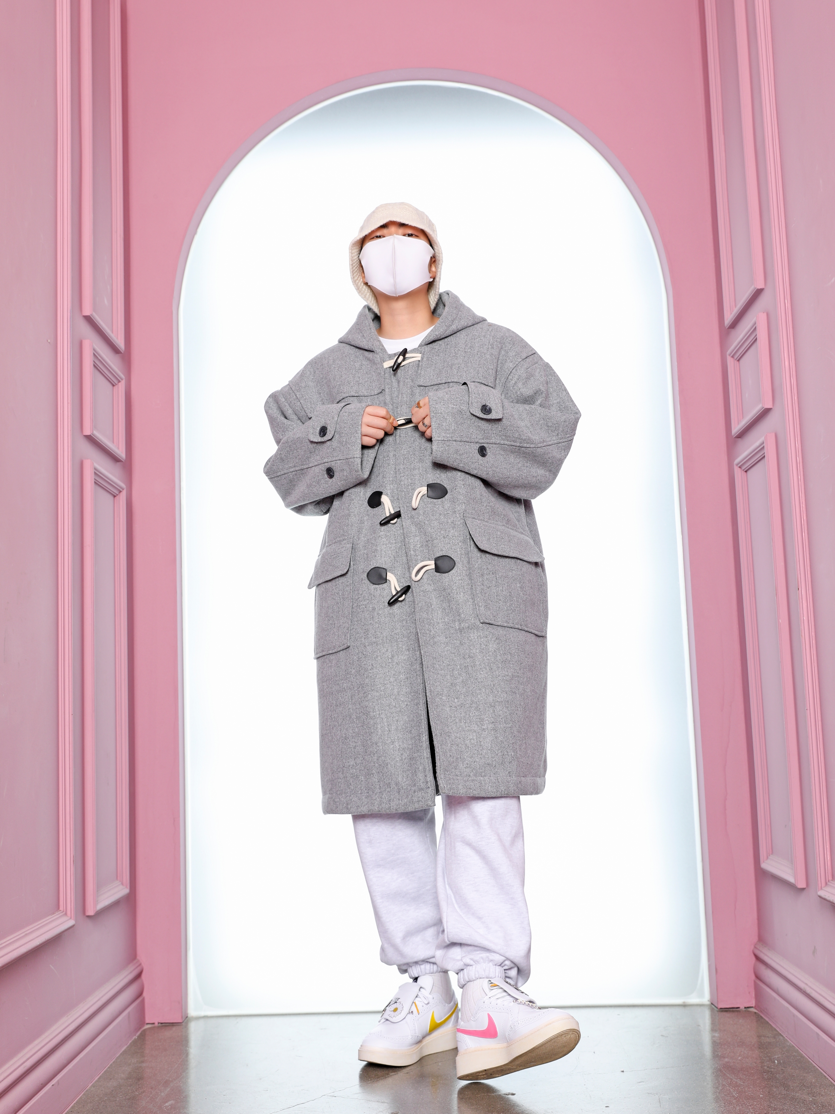 Nike x Peaceminusone Kwondo1 White 착용 스타일 - 2