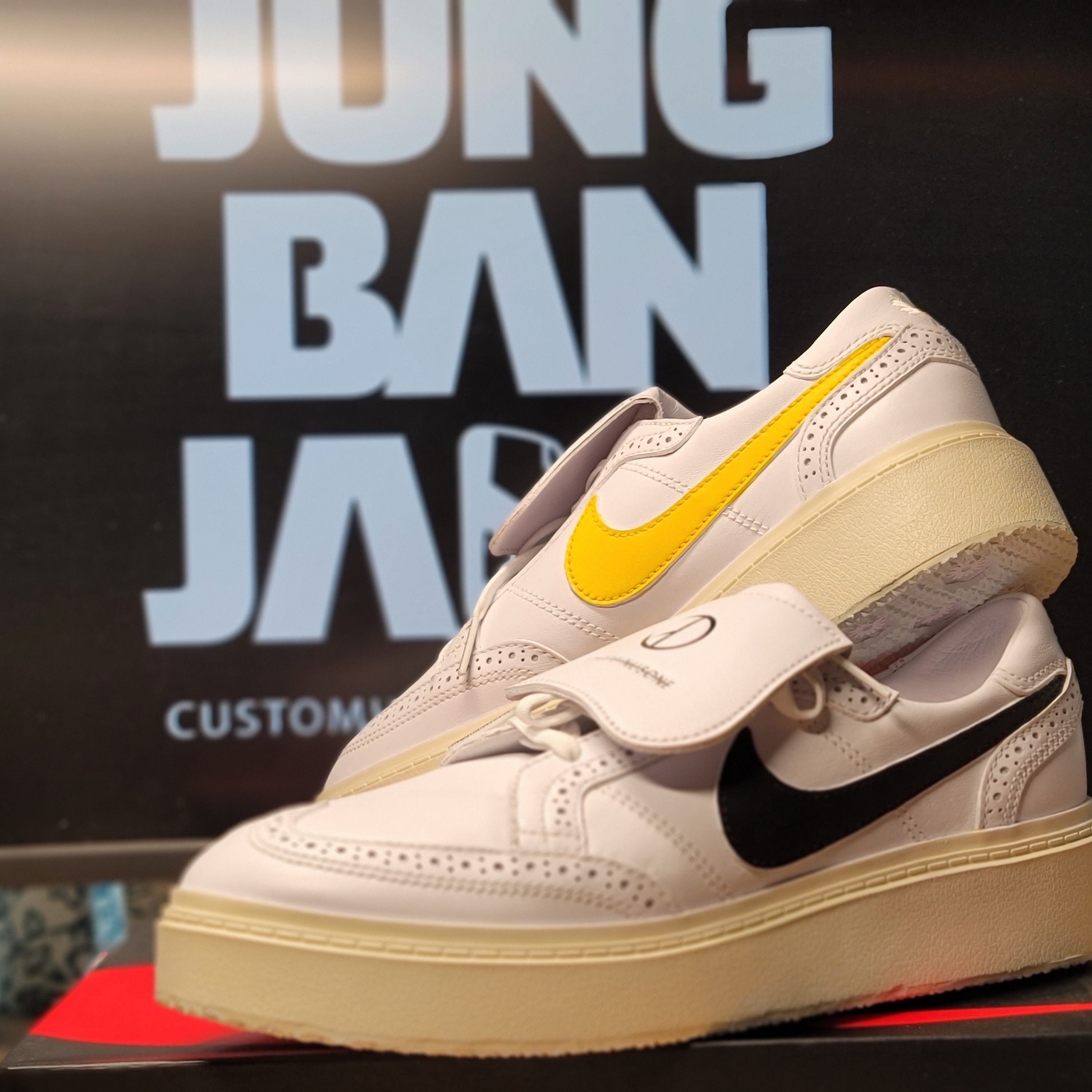 Nike x Peaceminusone Kwondo1 White 착용 스타일 - 1