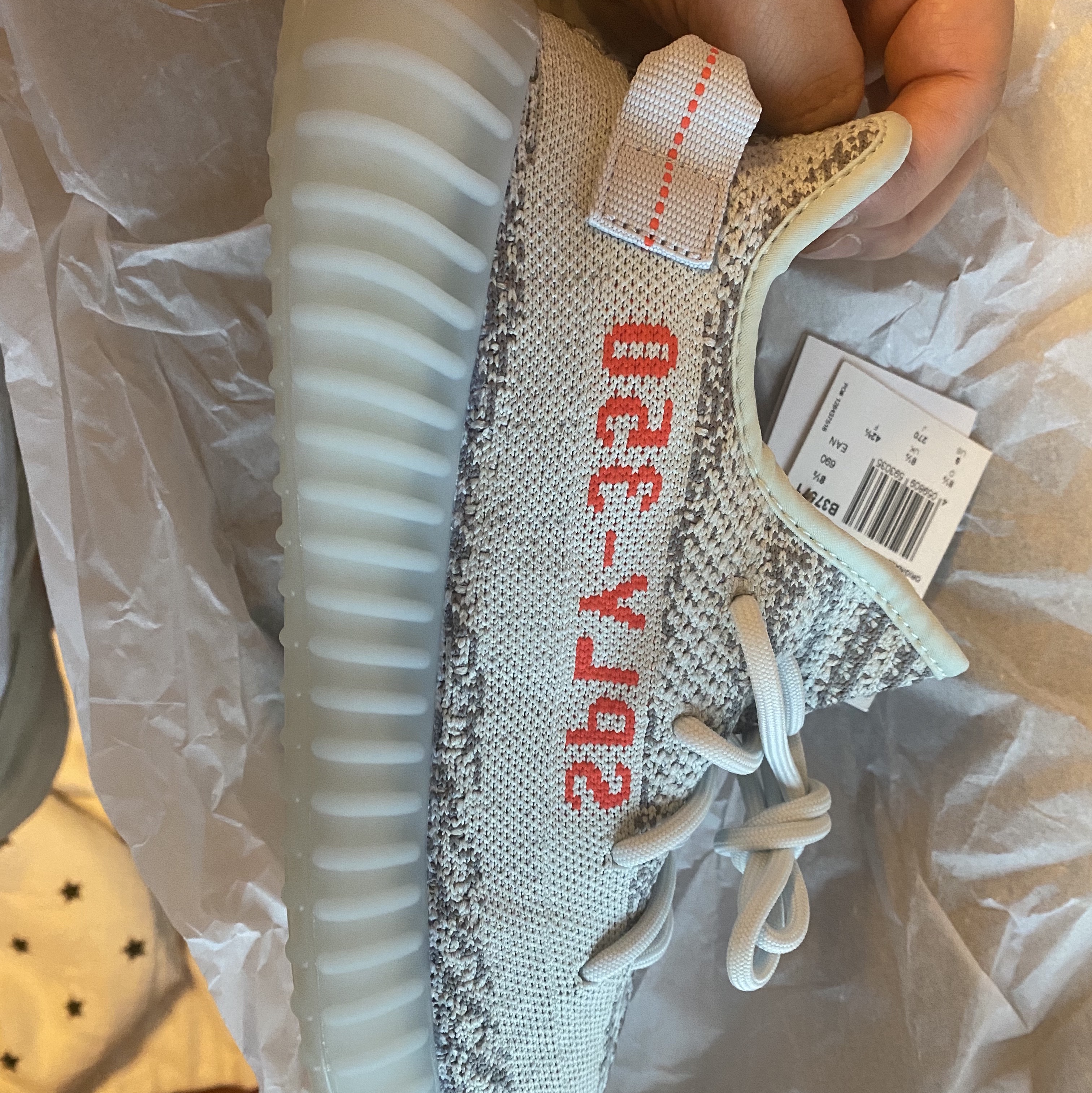 Adidas Yeezy Boost 350 V2 Blue Tint 2017 착용 스타일