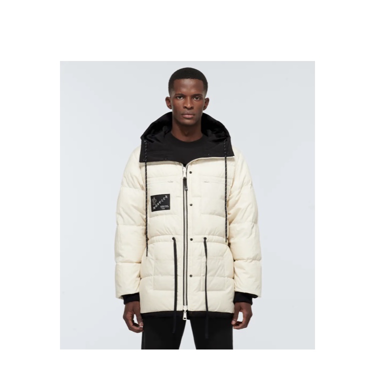 Moncler x Fragment Glostery Short Down Jacket Butter Cream Black - 21FW 착용 스타일 - 1