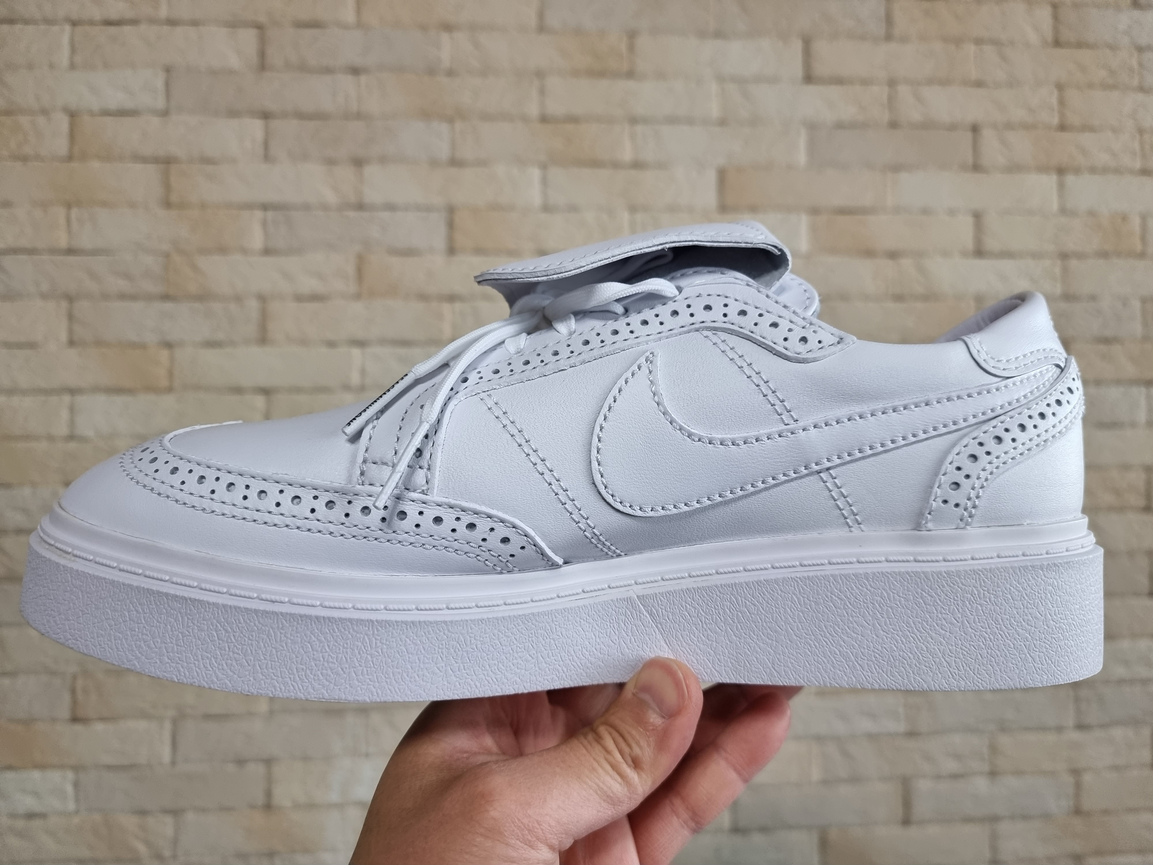 Nike x Peaceminusone Kwondo1 White 착용 스타일 - 3