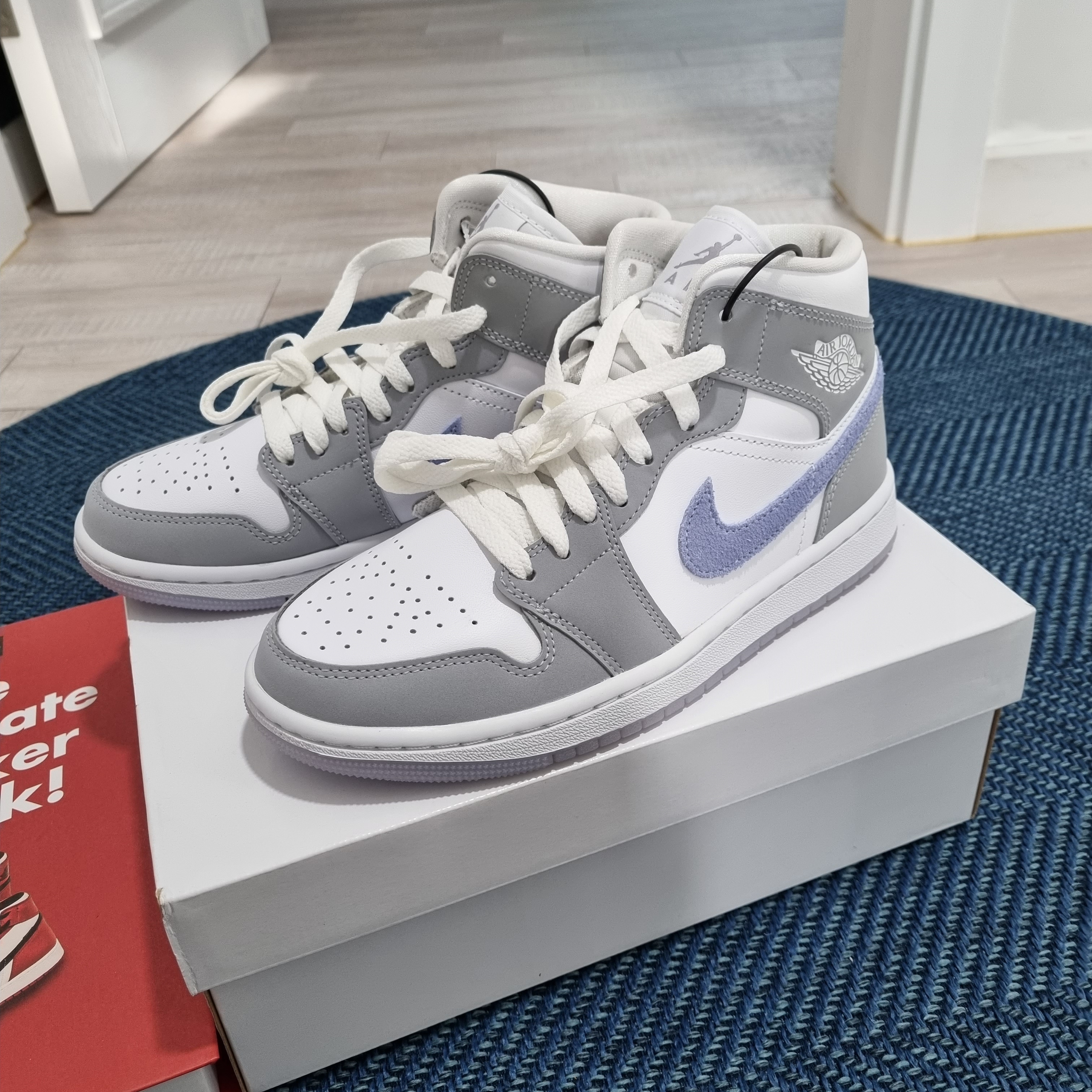 (W) Jordan 1 Mid Wolf Grey 착용 스타일