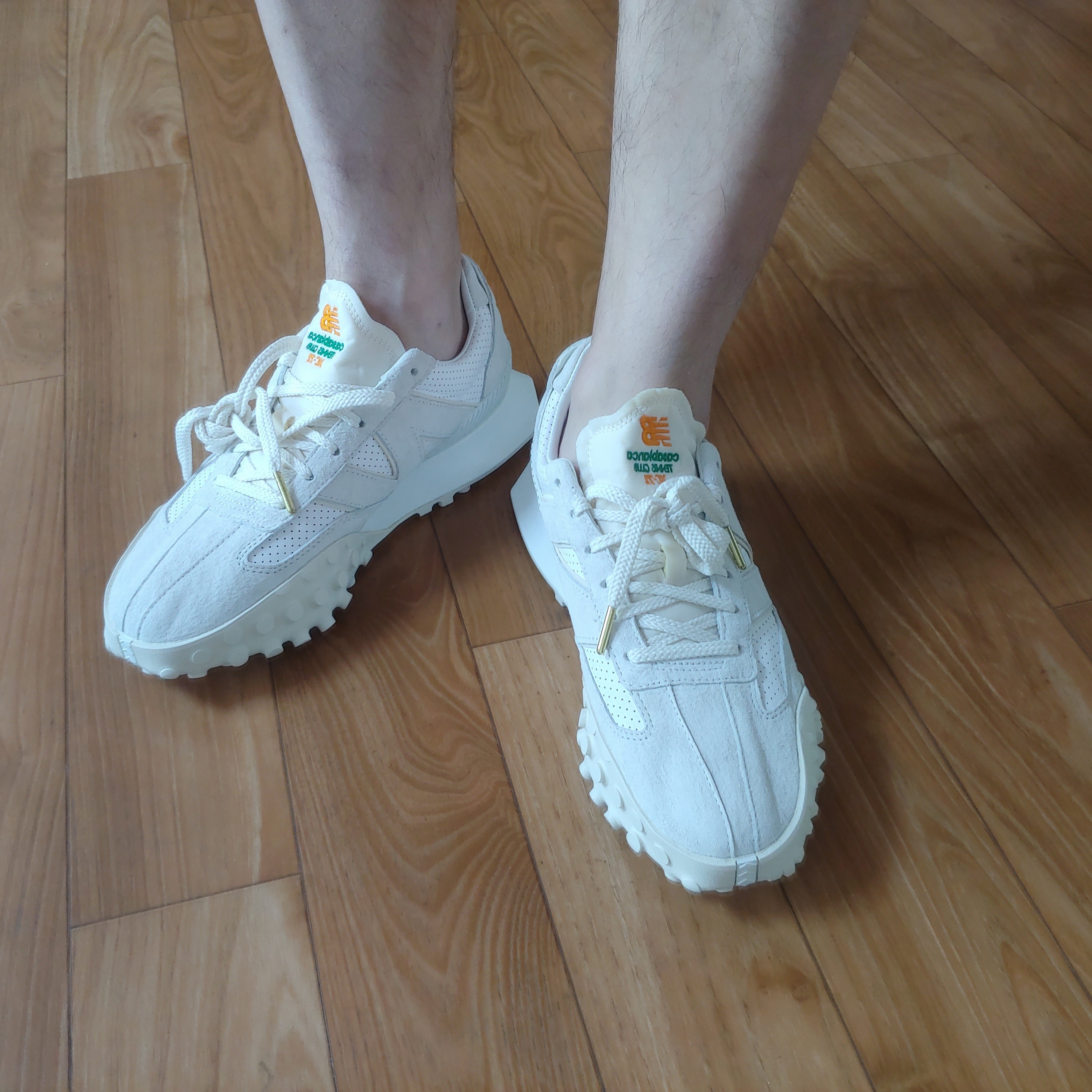 New Balance x Casablanca XC-72 Marshmallow Brilliant White 착용 스타일 - 2