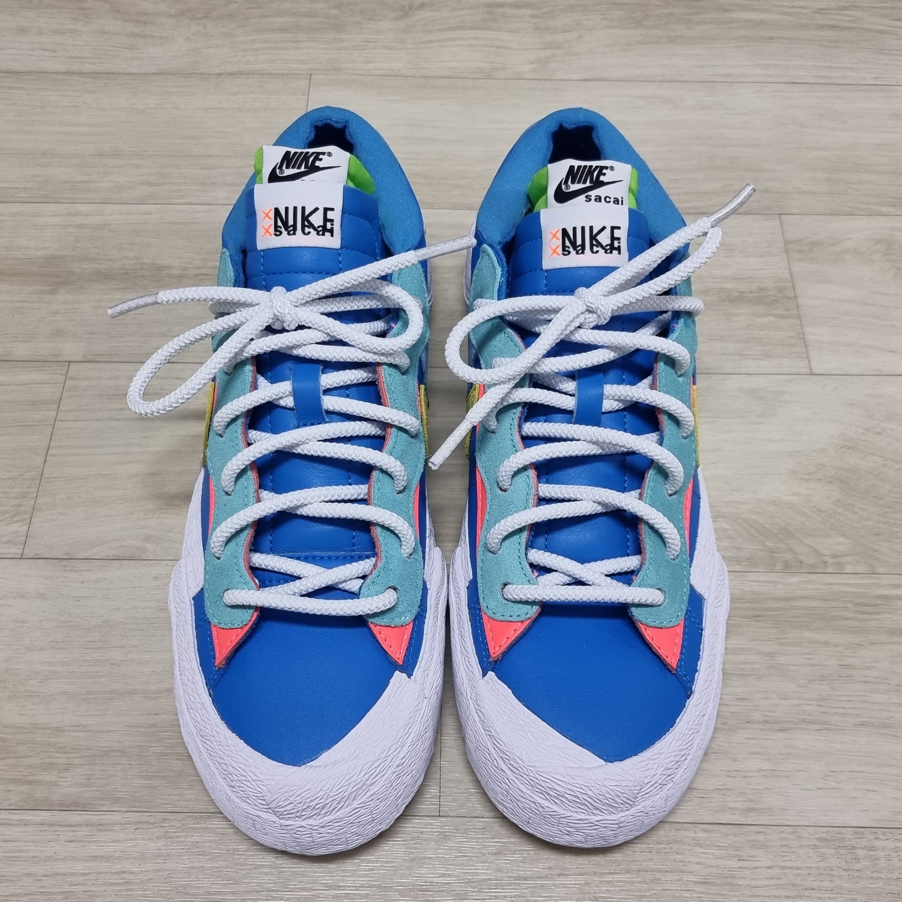 Nike x Sacai x Kaws Blazer Low Neptune Blue 착용 스타일 - 1