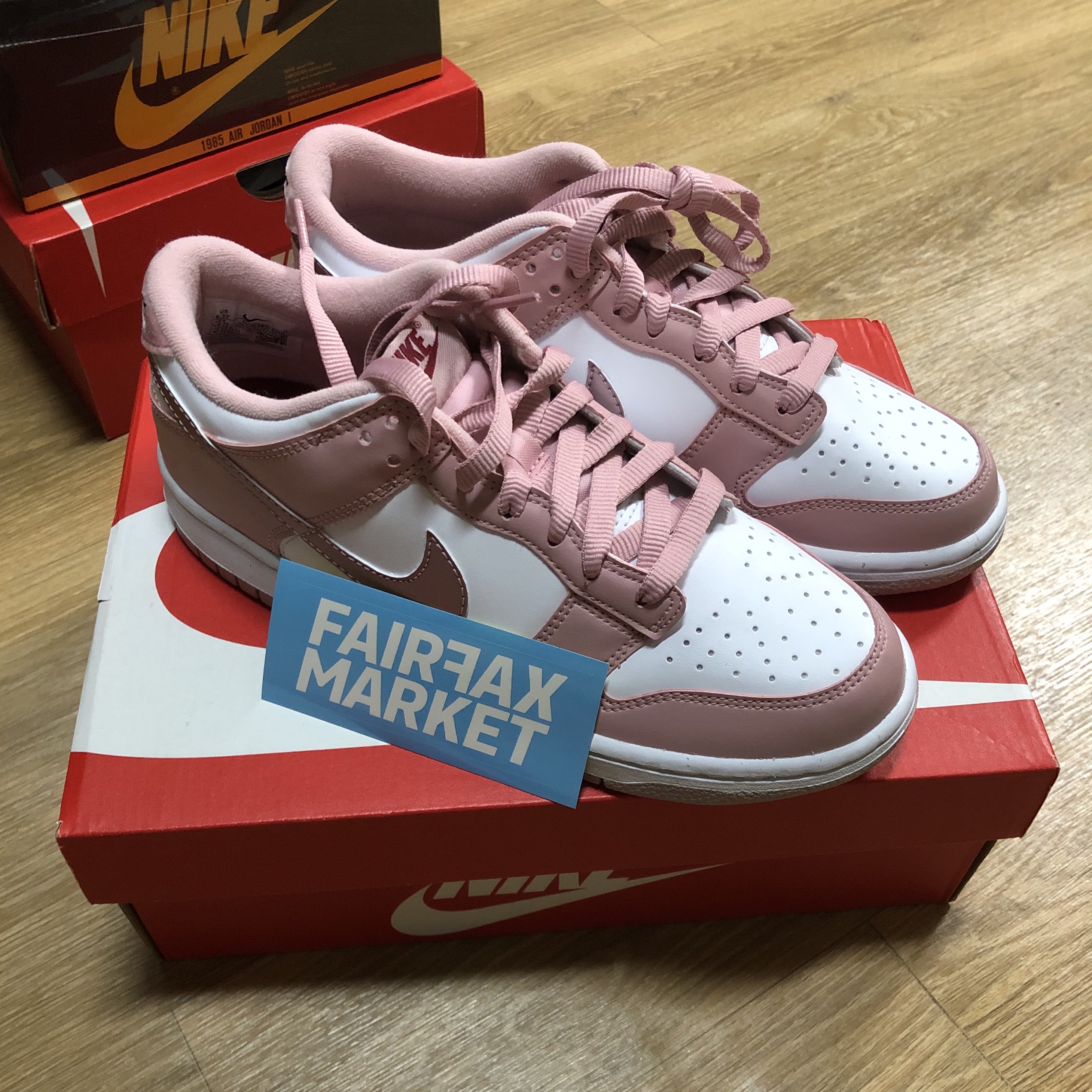 (GS) Nike Dunk Low Pink Velvet 착용 스타일