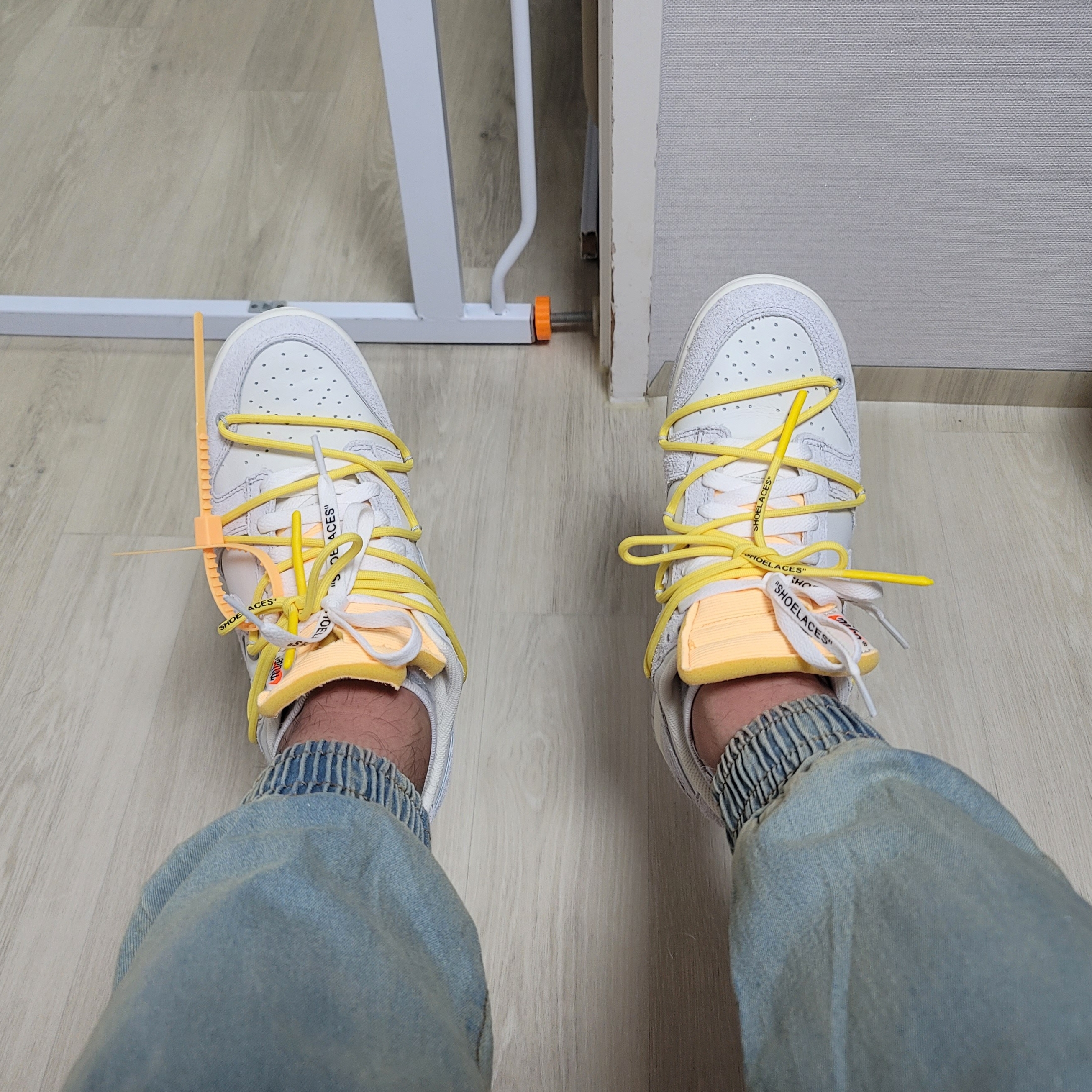 Nike x Off-White Dunk Low The 50 - Lot 17 착용 스타일 - 2