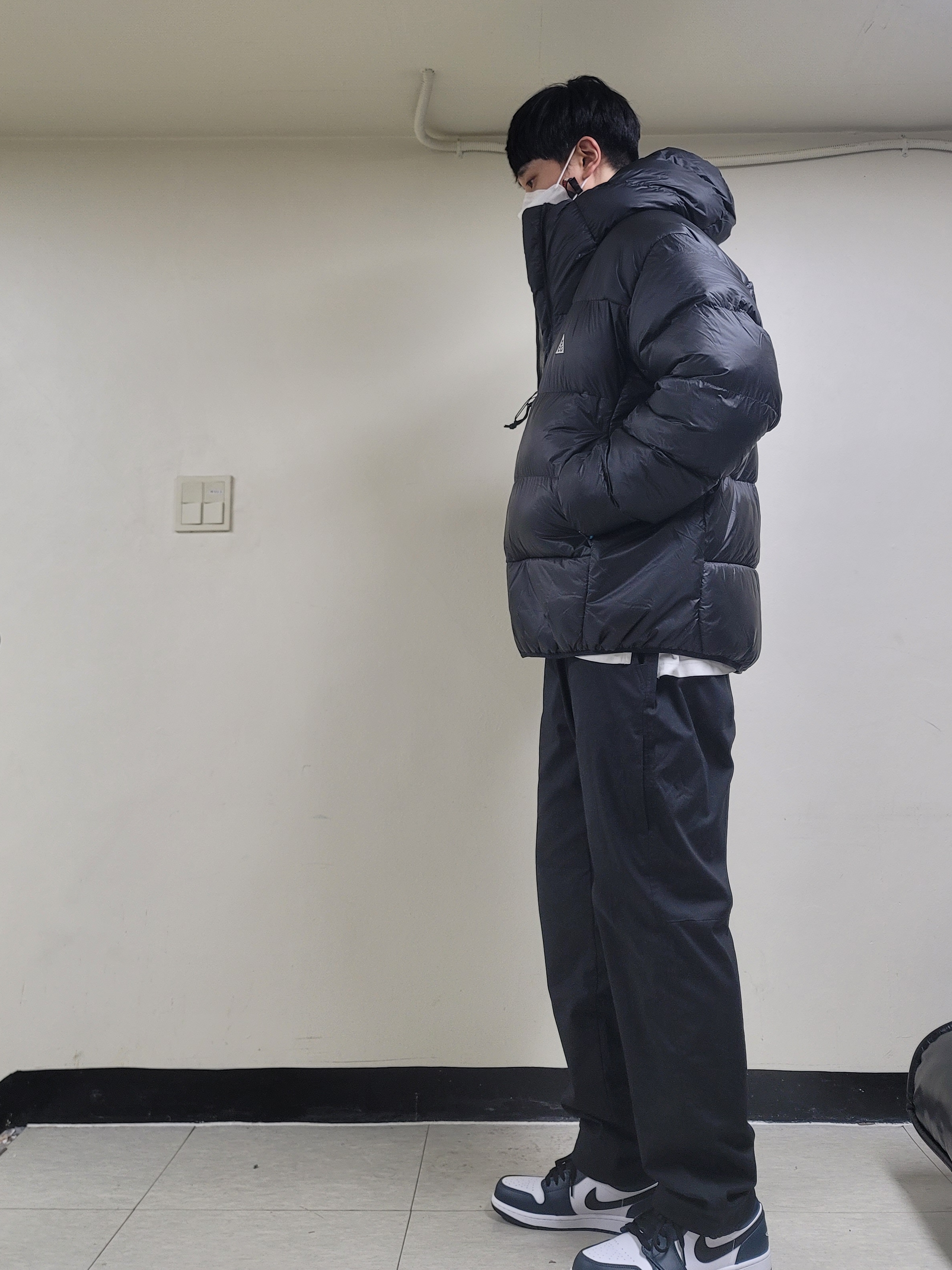 Nike ACG Therma-Fit ADV Lunar Lake Puffer Jacket Black - US/EU 착용 스타일 - 2