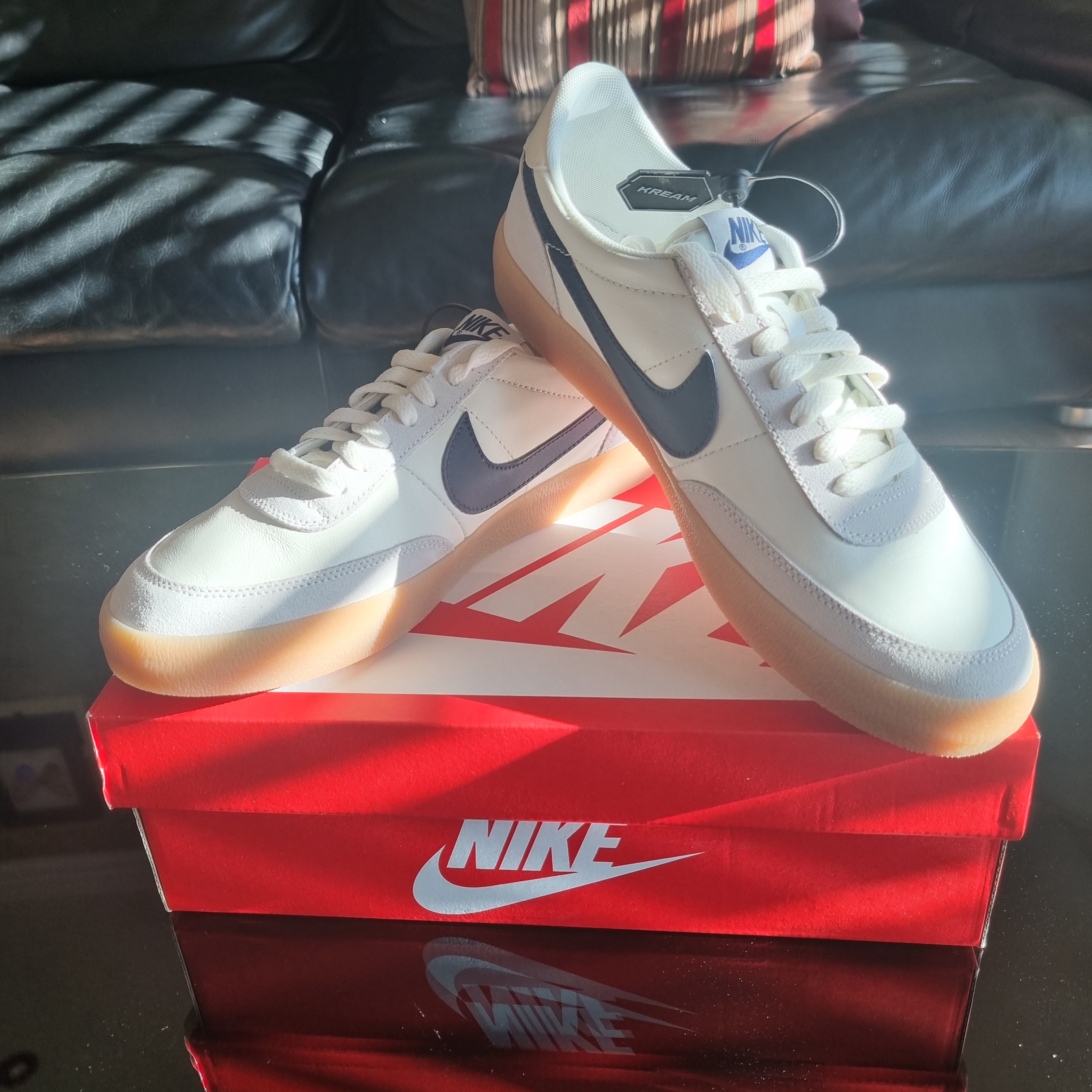 Nike x J.Crew Killshot 2 Sail Midnight Navy 착용 스타일
