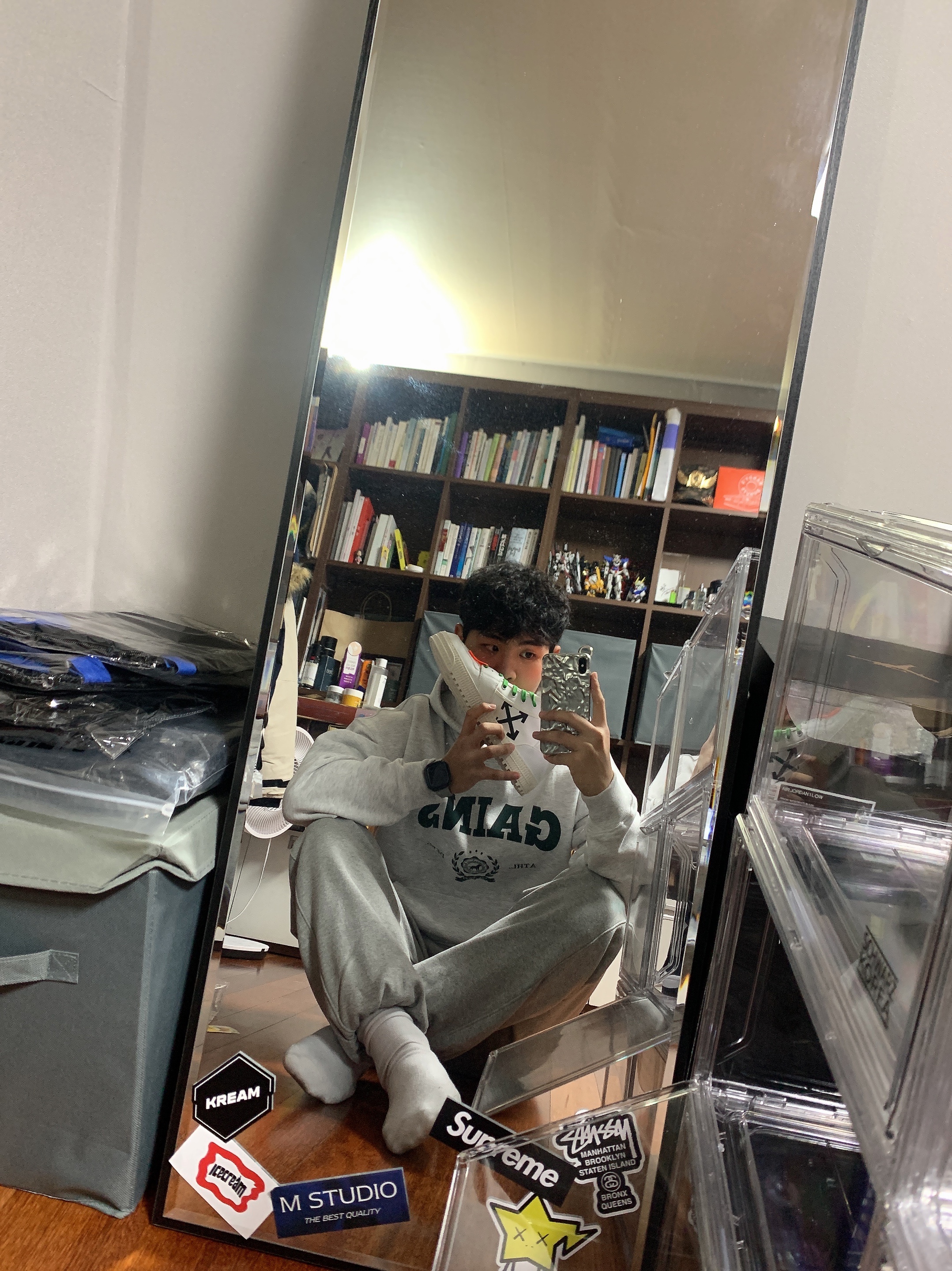Jordan 1 Low Dark Teal, Off-White Off-Court 3.0 Sneakers White 착용 스타일 - 3