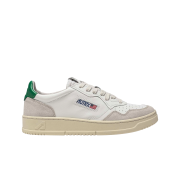 Autry Medalist Low Leather Suede Sneakers White Green
