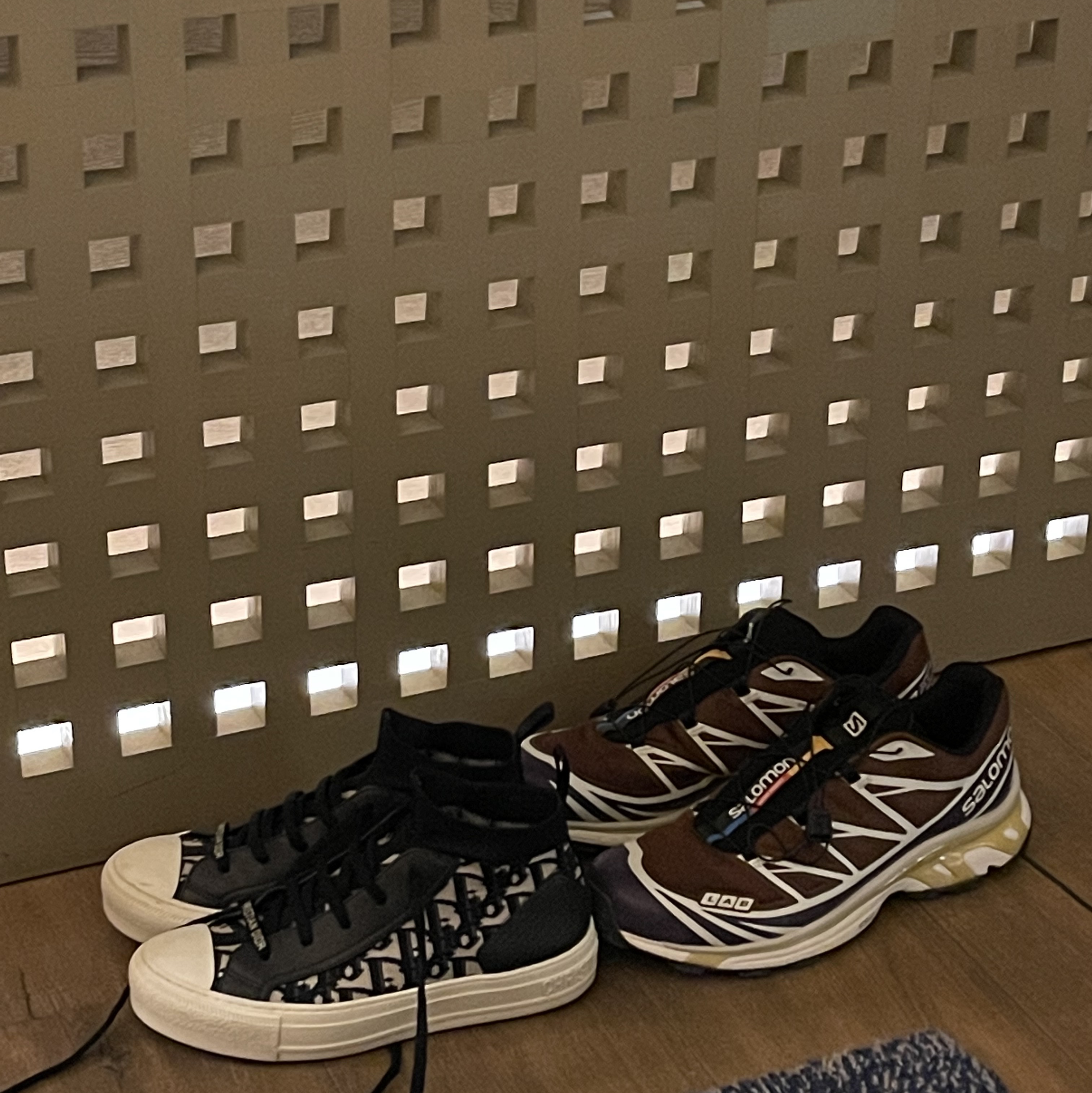 Dior B23 High Dior Oblique Canvas Black & White 착용 스타일