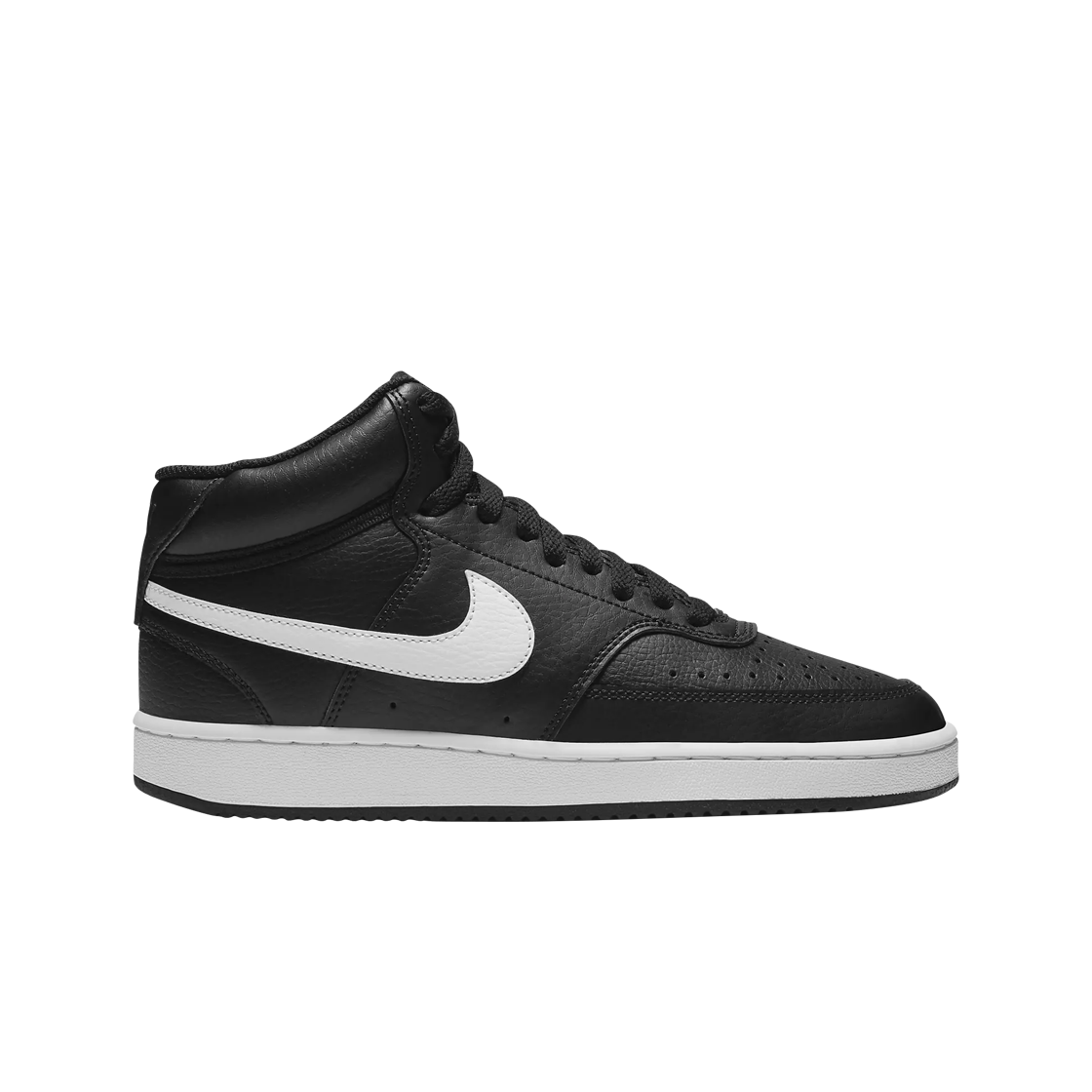 (W) 나이키 코트 비전 미드 블랙 화이트((W) Nike Court Vision Mid Black White) - 1