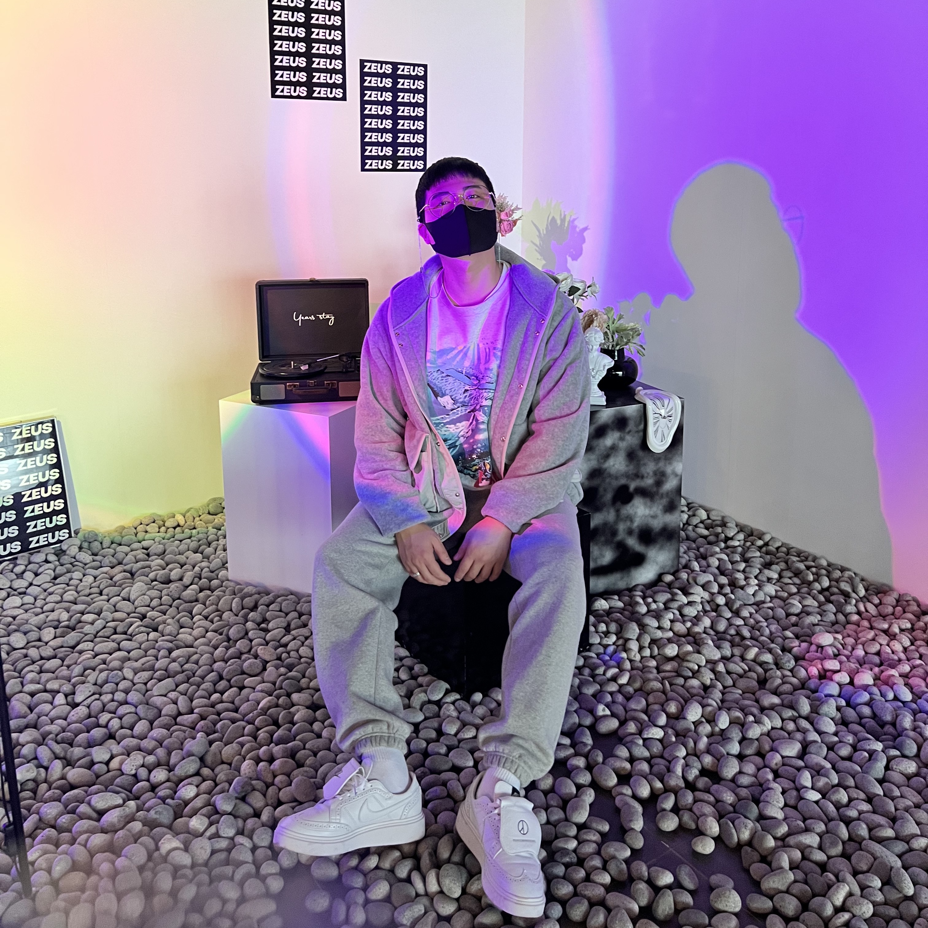 Nike x Peaceminusone Kwondo1 White 착용 스타일