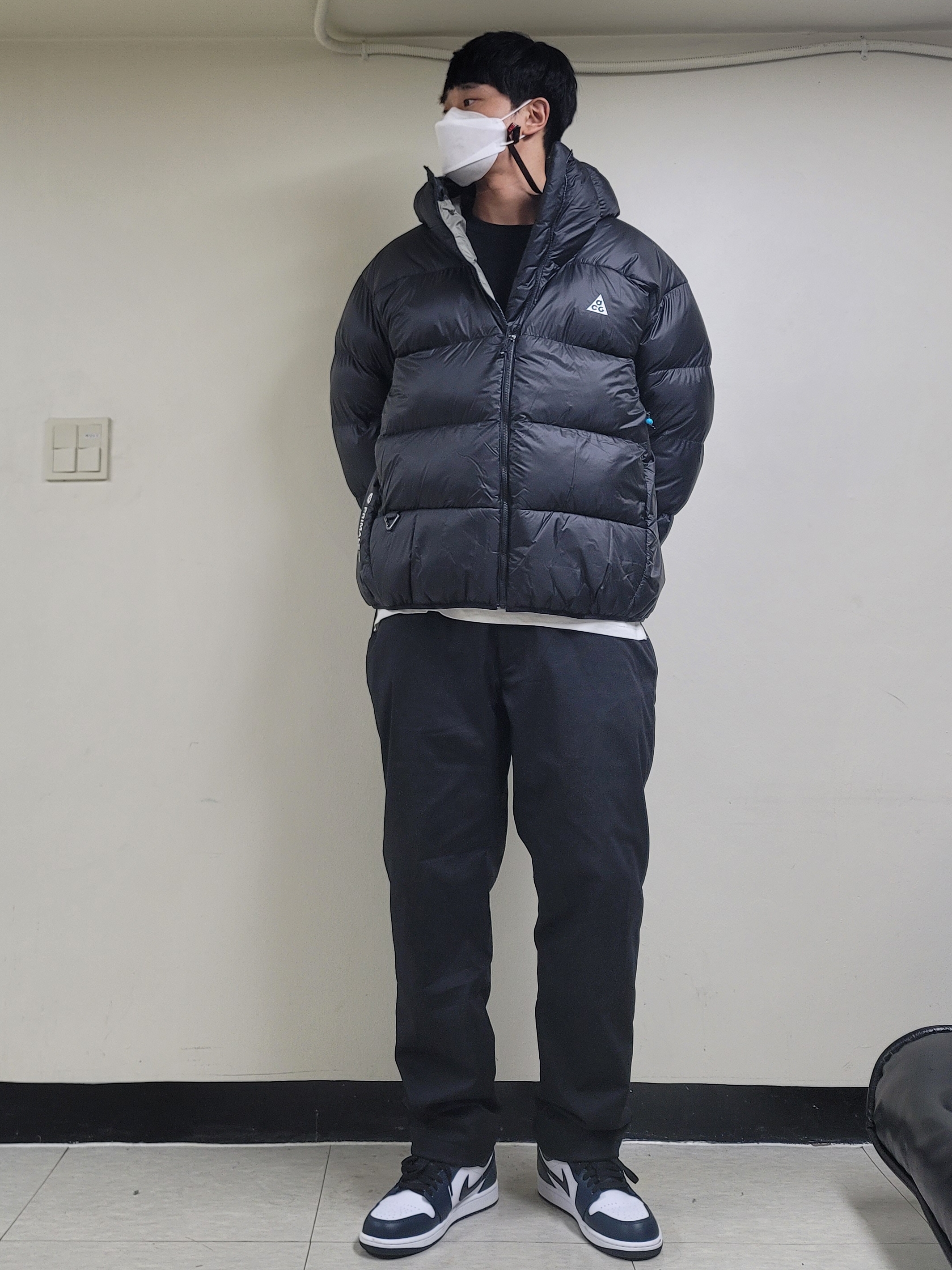 Nike ACG Therma-Fit ADV Lunar Lake Puffer Jacket Black - US/EU 착용 스타일 - 1