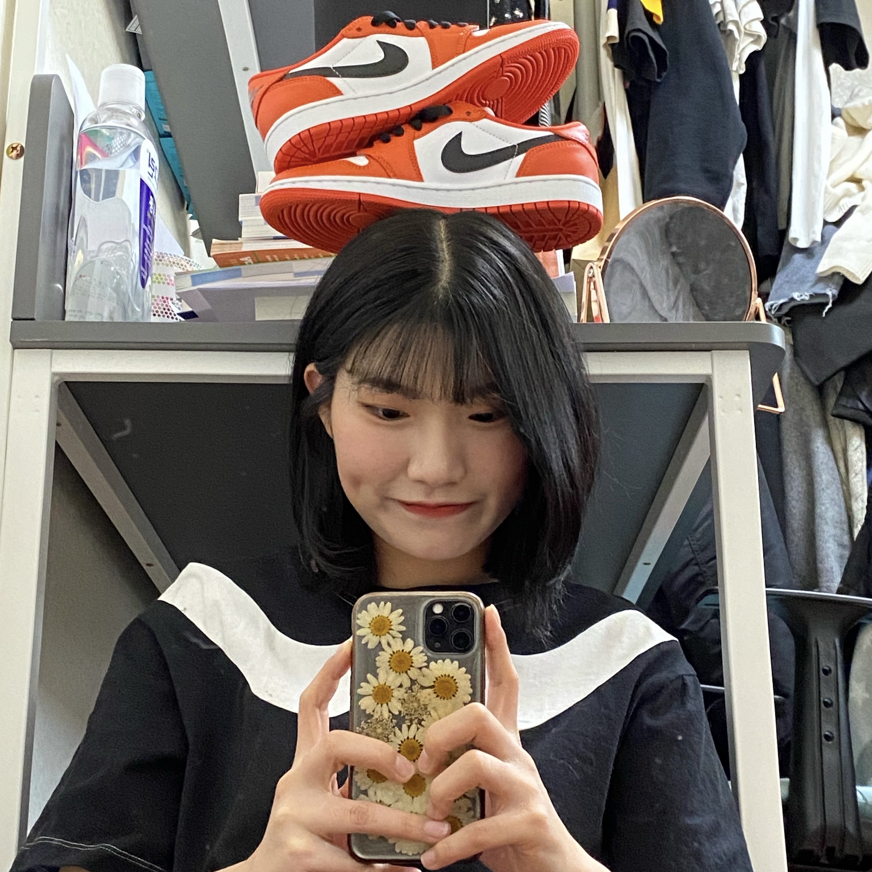 (W) Jordan 1 Low OG Starfish 착용 스타일 - 1