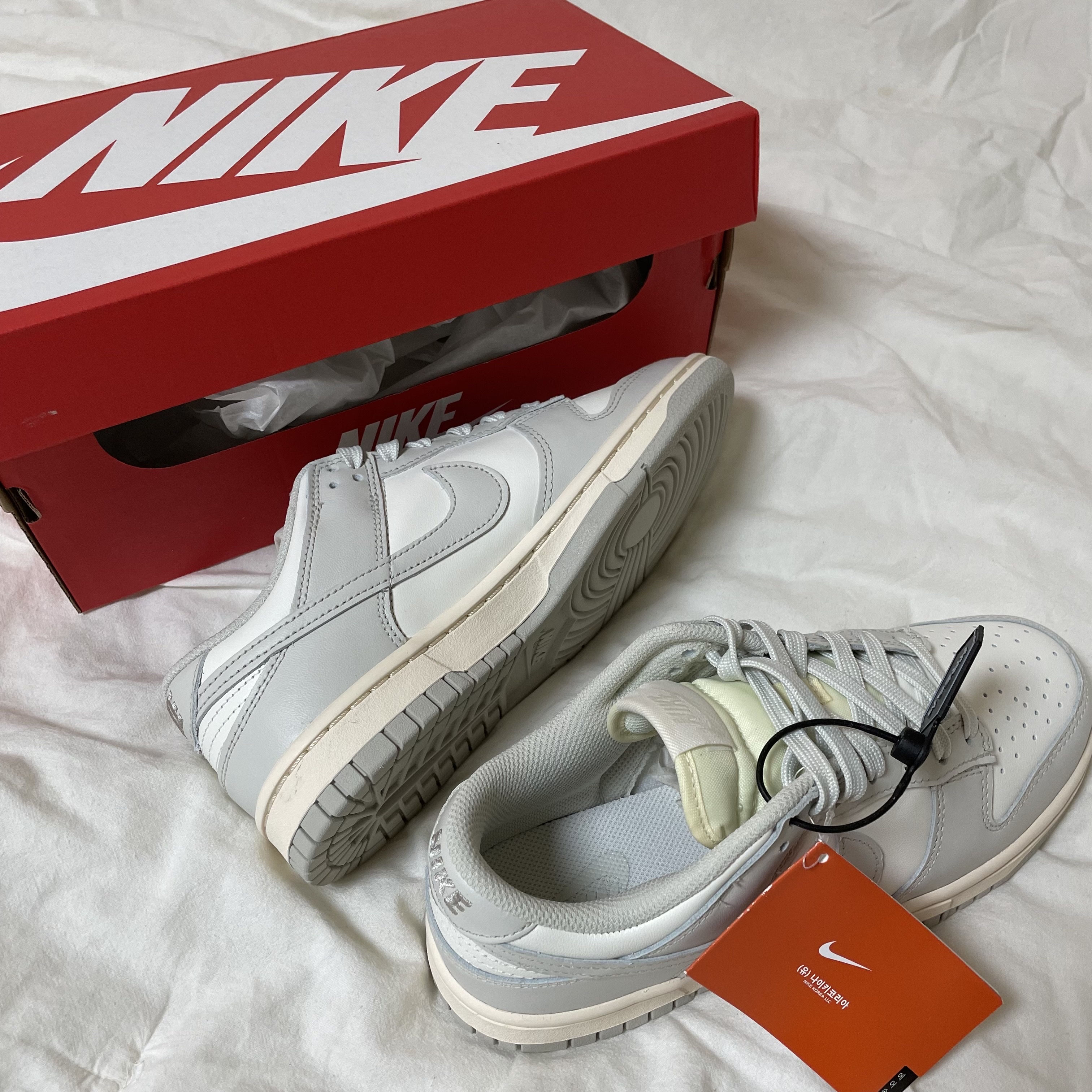 (W) Nike Dunk Low Light Bone 착용 스타일