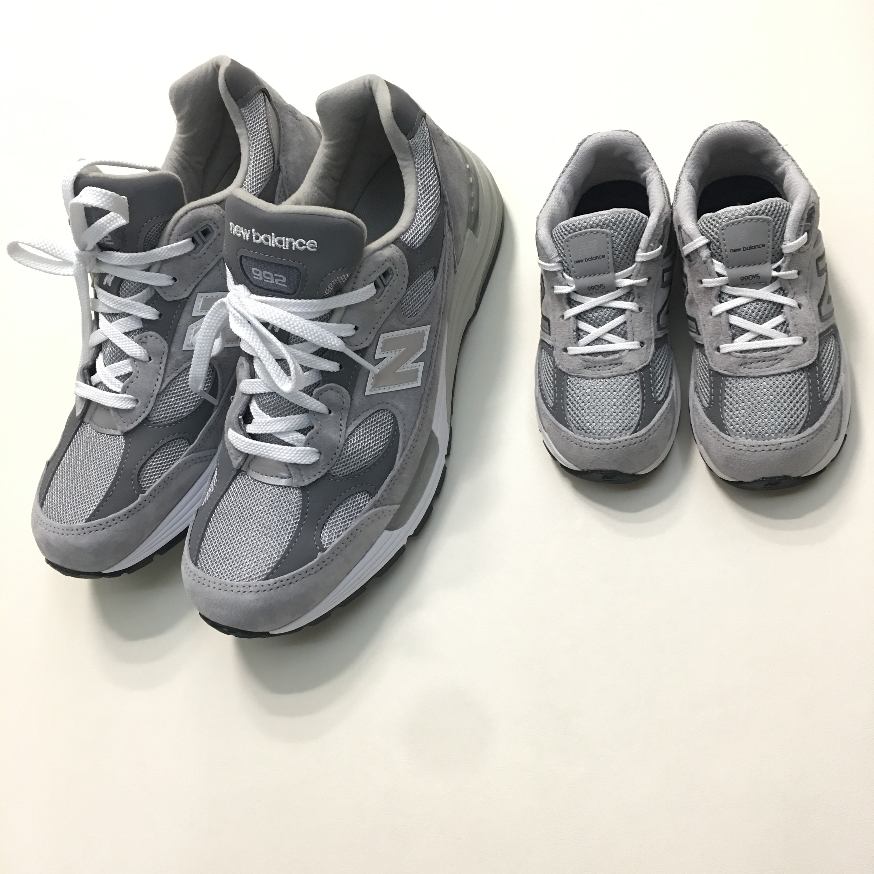 New Balance 992 Made in USA Grey - D Standard 착용 스타일